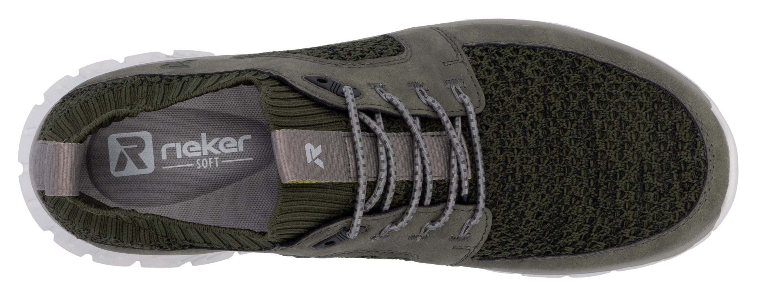 RIEKER Sport Slip-on sneakers , lage schoen, vrijetijdsschoen, slipper met modieuze loopzool
