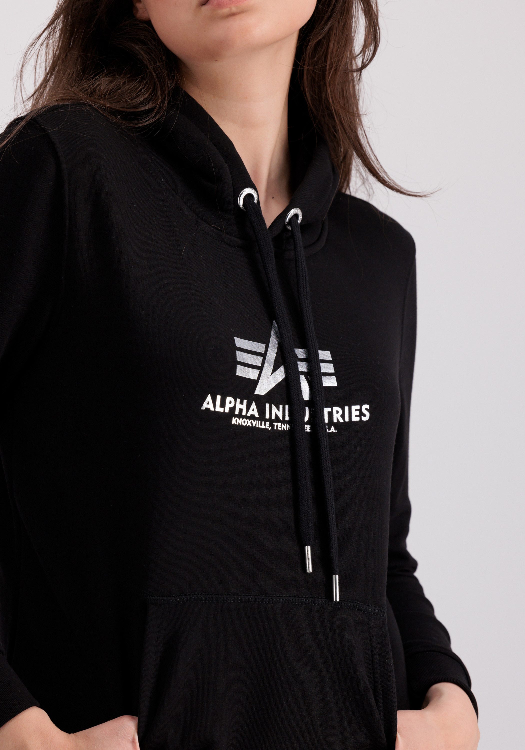 Alpha Industries Hoodie Alpha Industries Women - Hoodies New Basic Hoodie Wmn Foil Print
