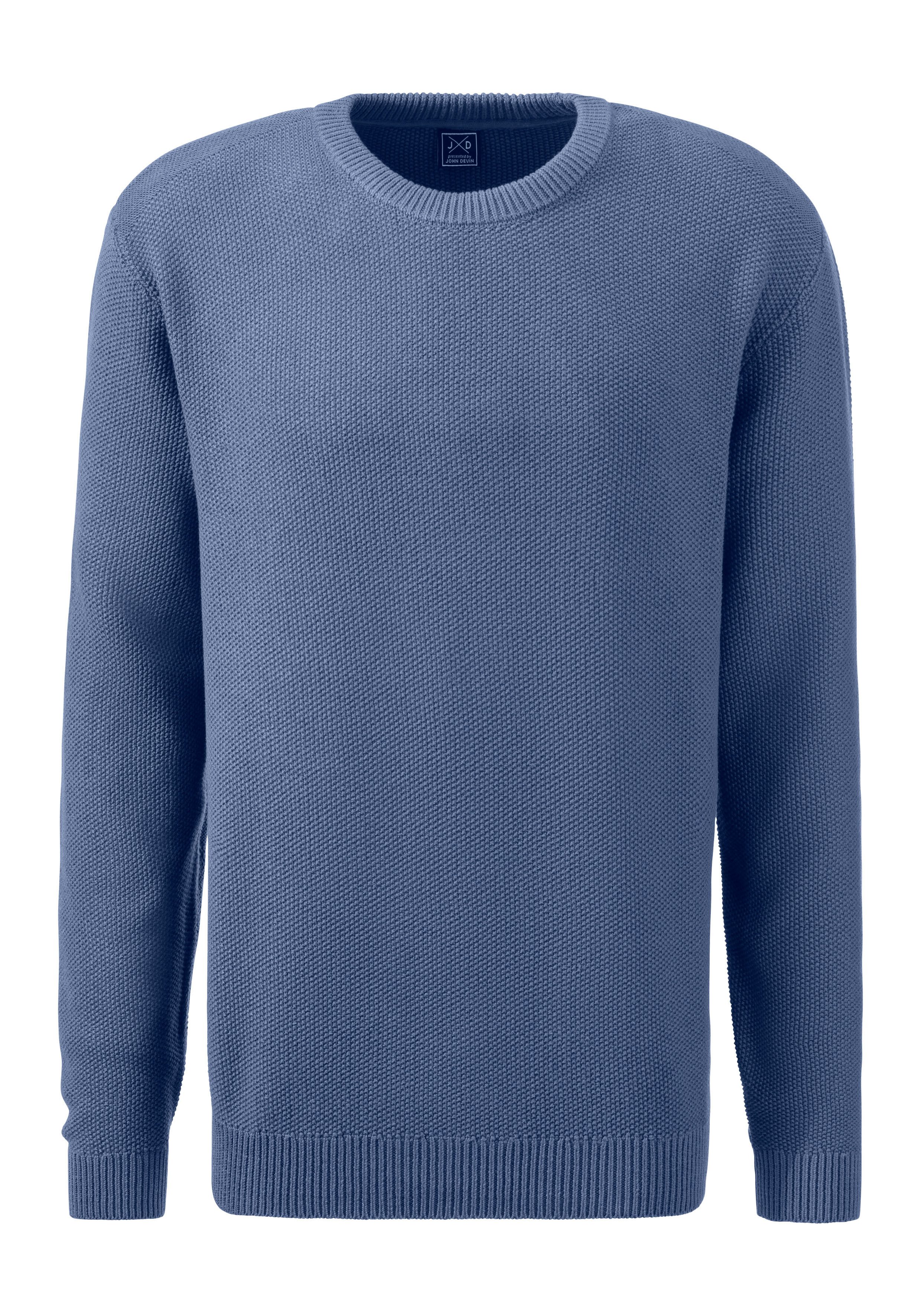 John Devin Gebreide trui Pullover in modieuze breistructuur
