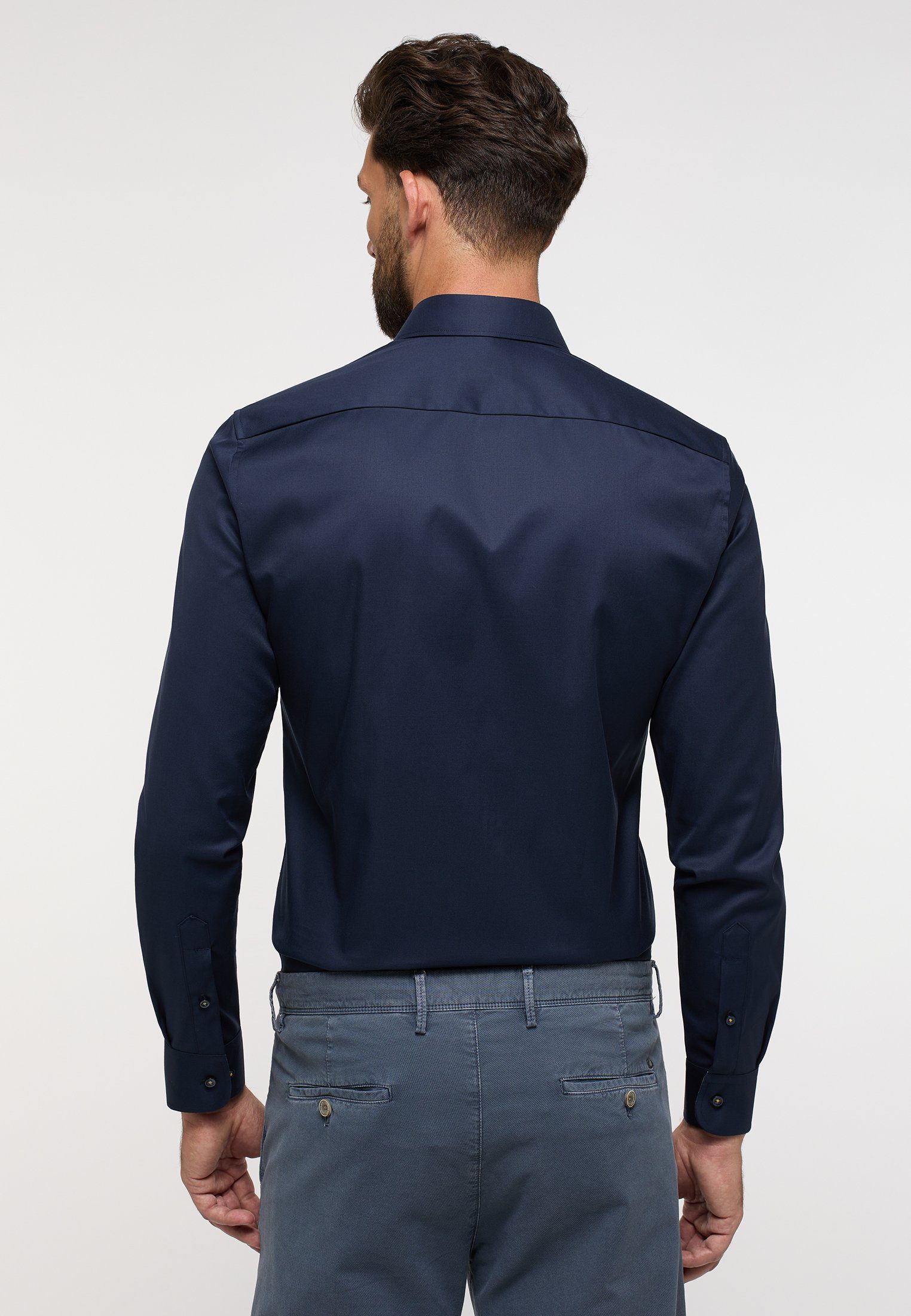 Eterna Overhemd met lange mouwen Slim fit NON IRON (strijkvrij)