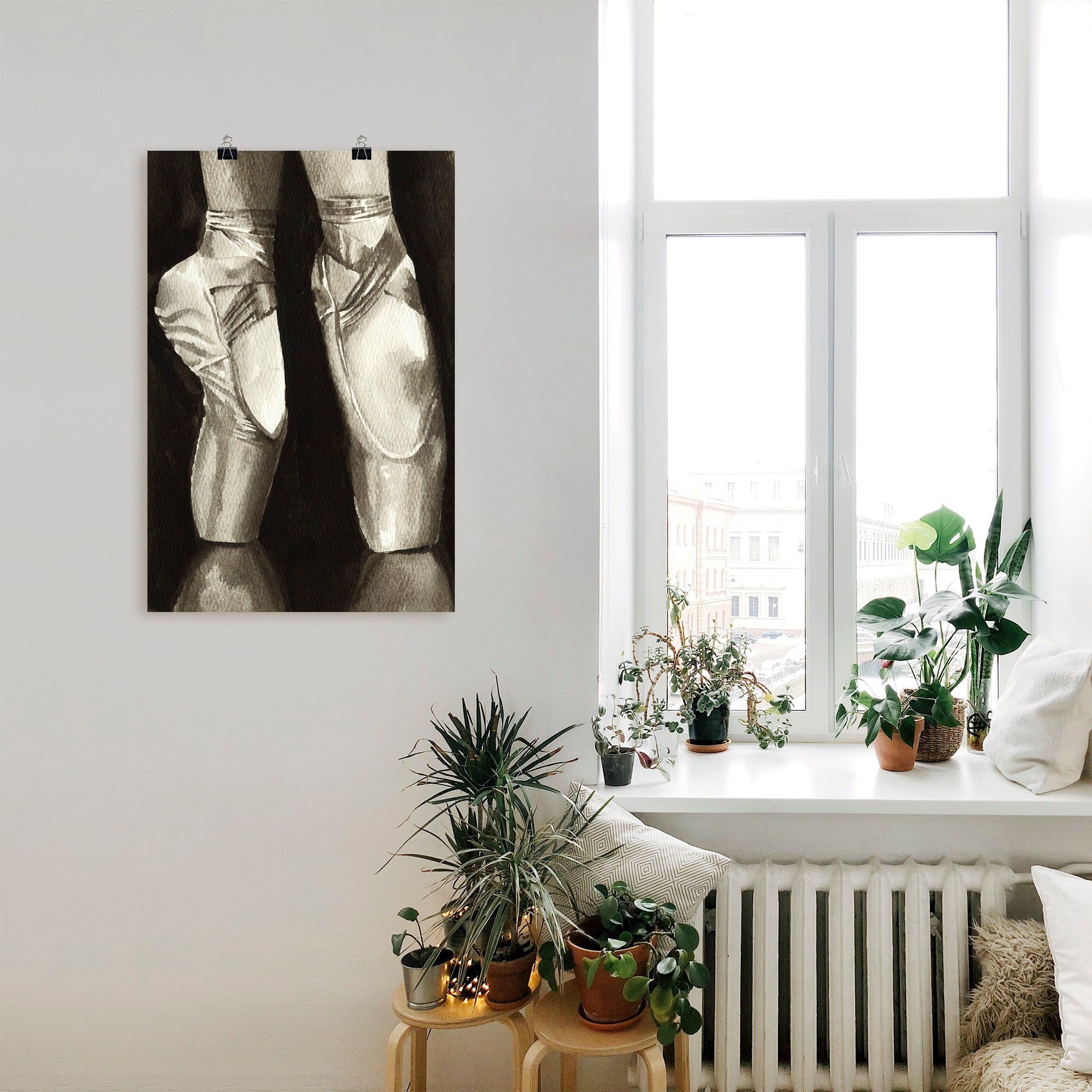Artland Artprint Balletschoenen II als artprint op linnen, poster in verschillende formaten maten