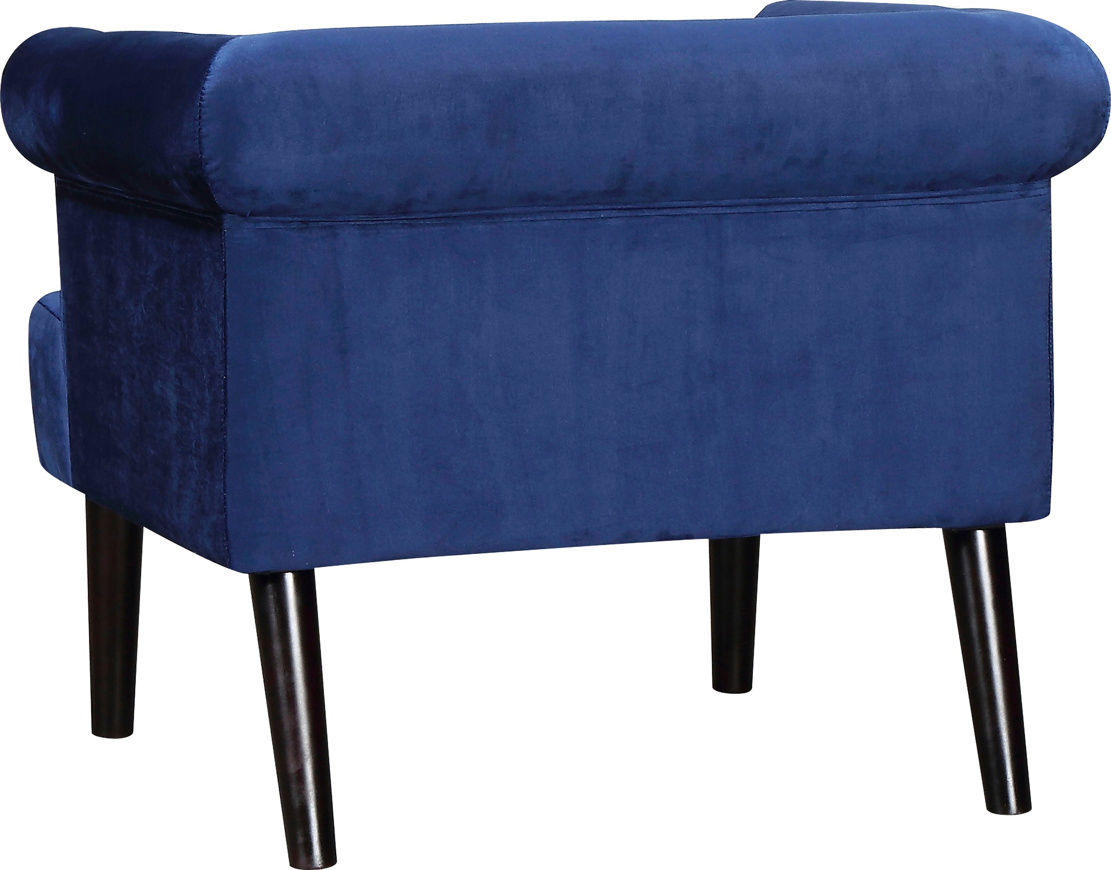 ATLANTIC home collection Fauteuil Charlie Loungestoel met golfvoet