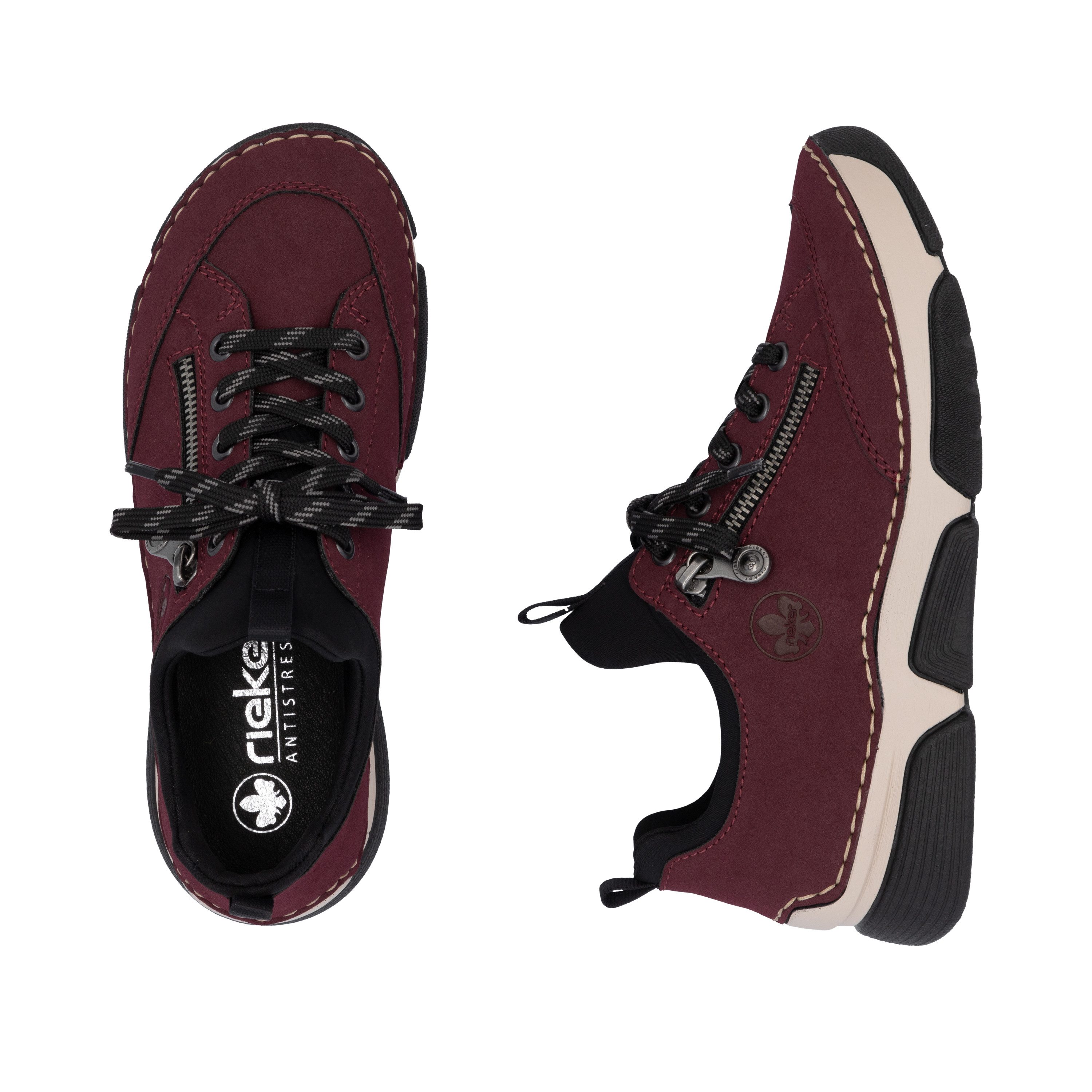 Rieker Slip-on sneakers , instapschoen, halfschoen, vrijetijdsschoen met zachte binnenzool
