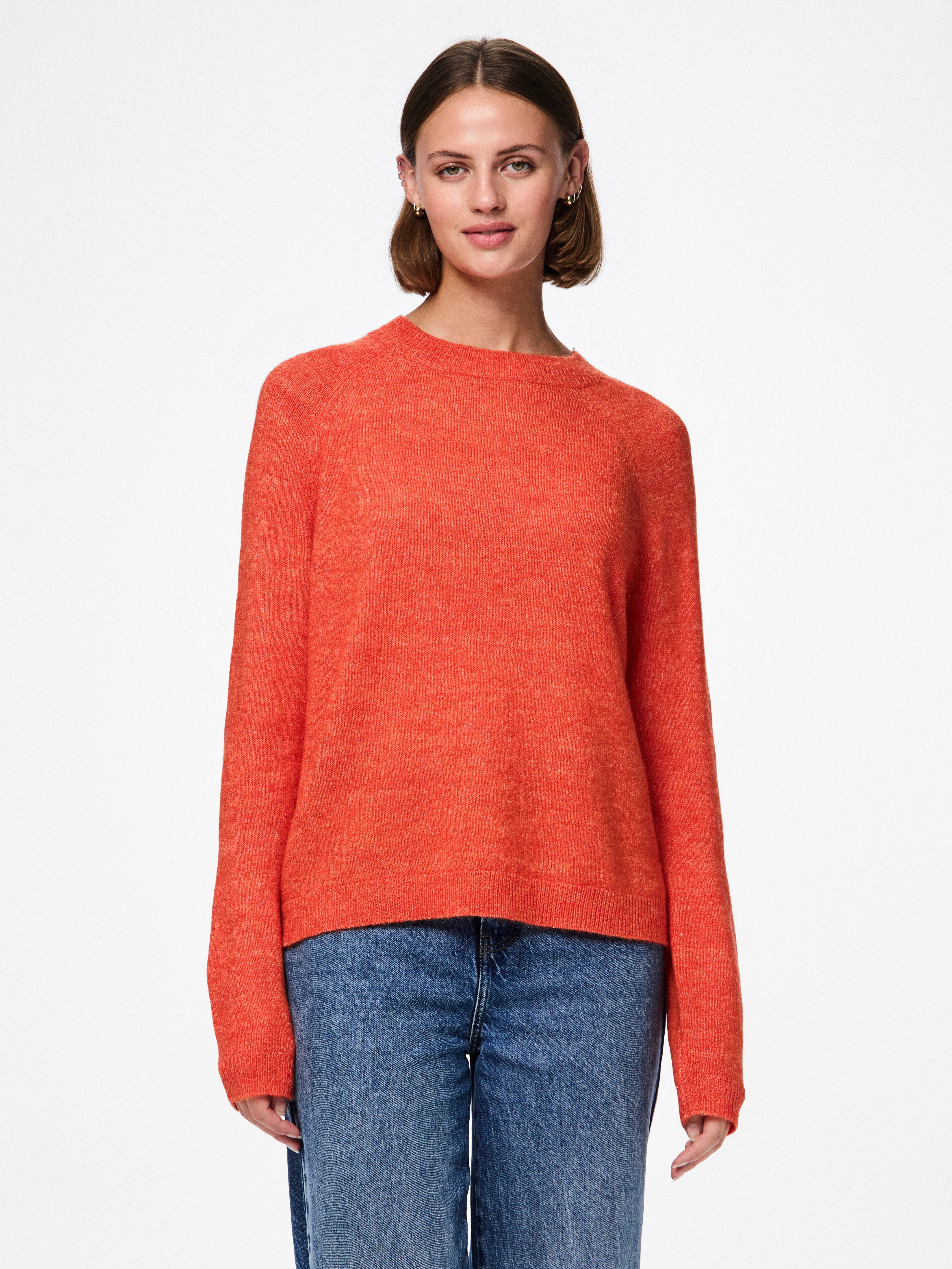 Pieces Gebreide trui PCJULIANA LS O-NECK KNIT NOOS BC