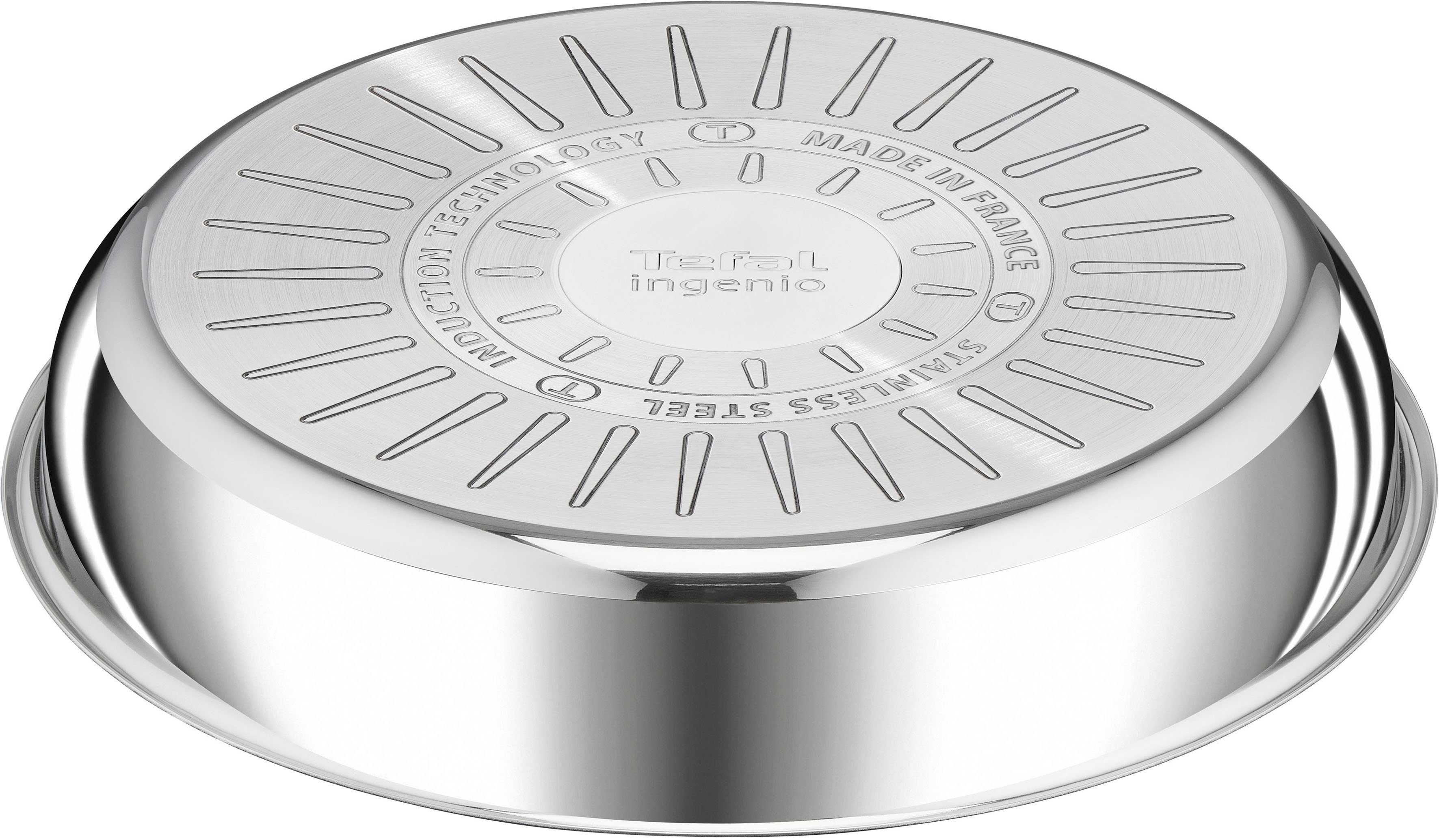 Tefal Pannenset Ingenio Preference opvouwbaar, anti-aanbakcoating, inductie, gemaakt in frankrijk, compact (set, 3-delig)