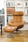 FLEXLUX Voetenbankje Chester, beensteun, ontspanning, hoog comfort, ergonomisch