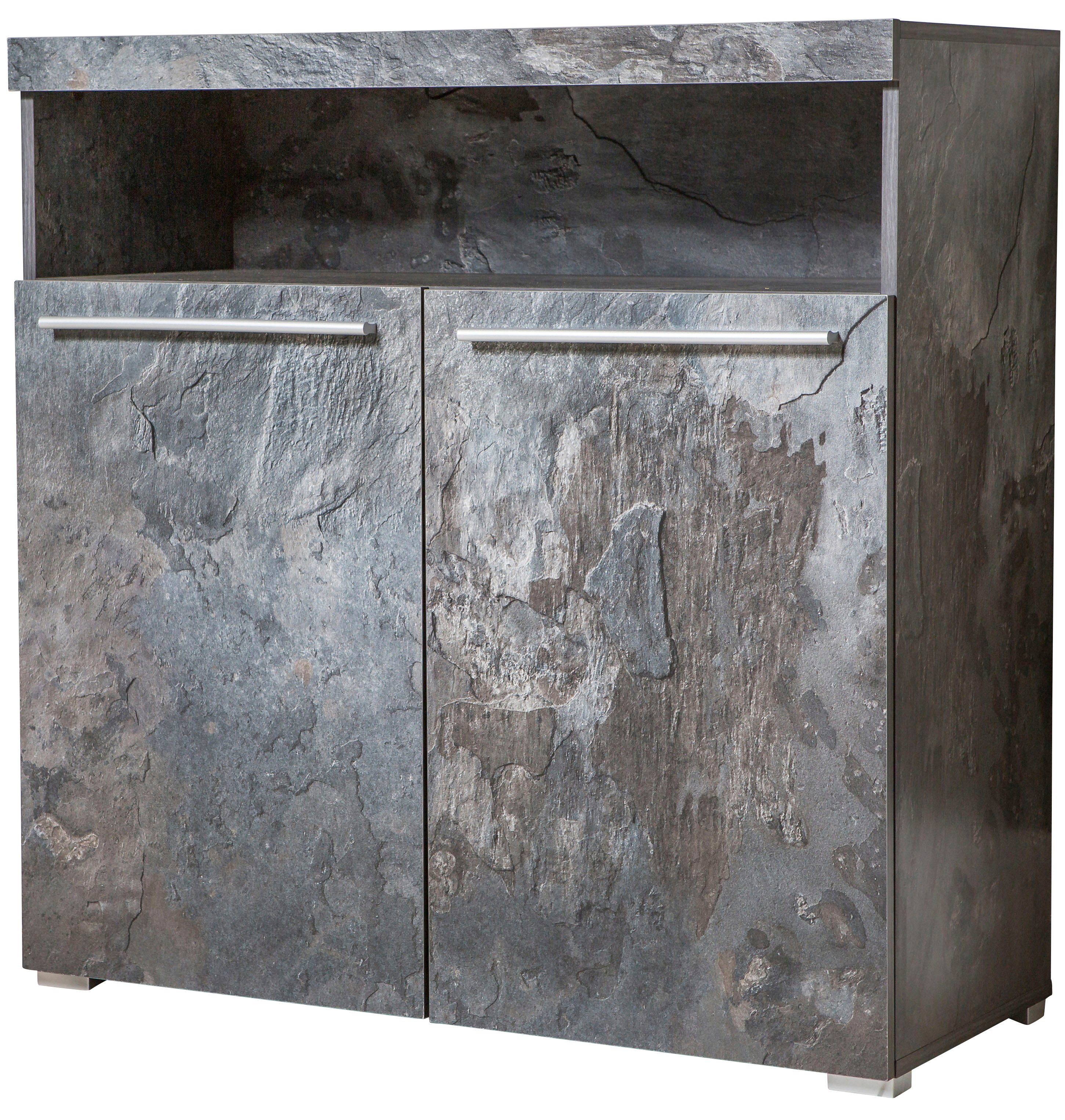 INOSIGN Kast India, breedte 91cm, stijlvolle dressoir met 2 deuren en open vak