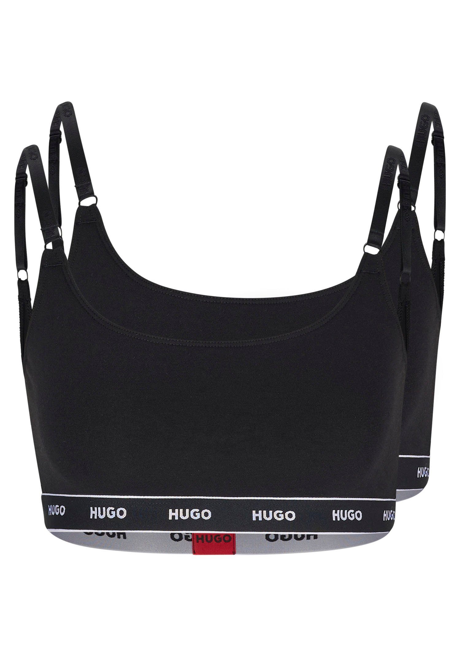HUGO underwear Bralette-bh TWIN BRALETTE STRIPE met verstelbare schouderbanden (2-delig)