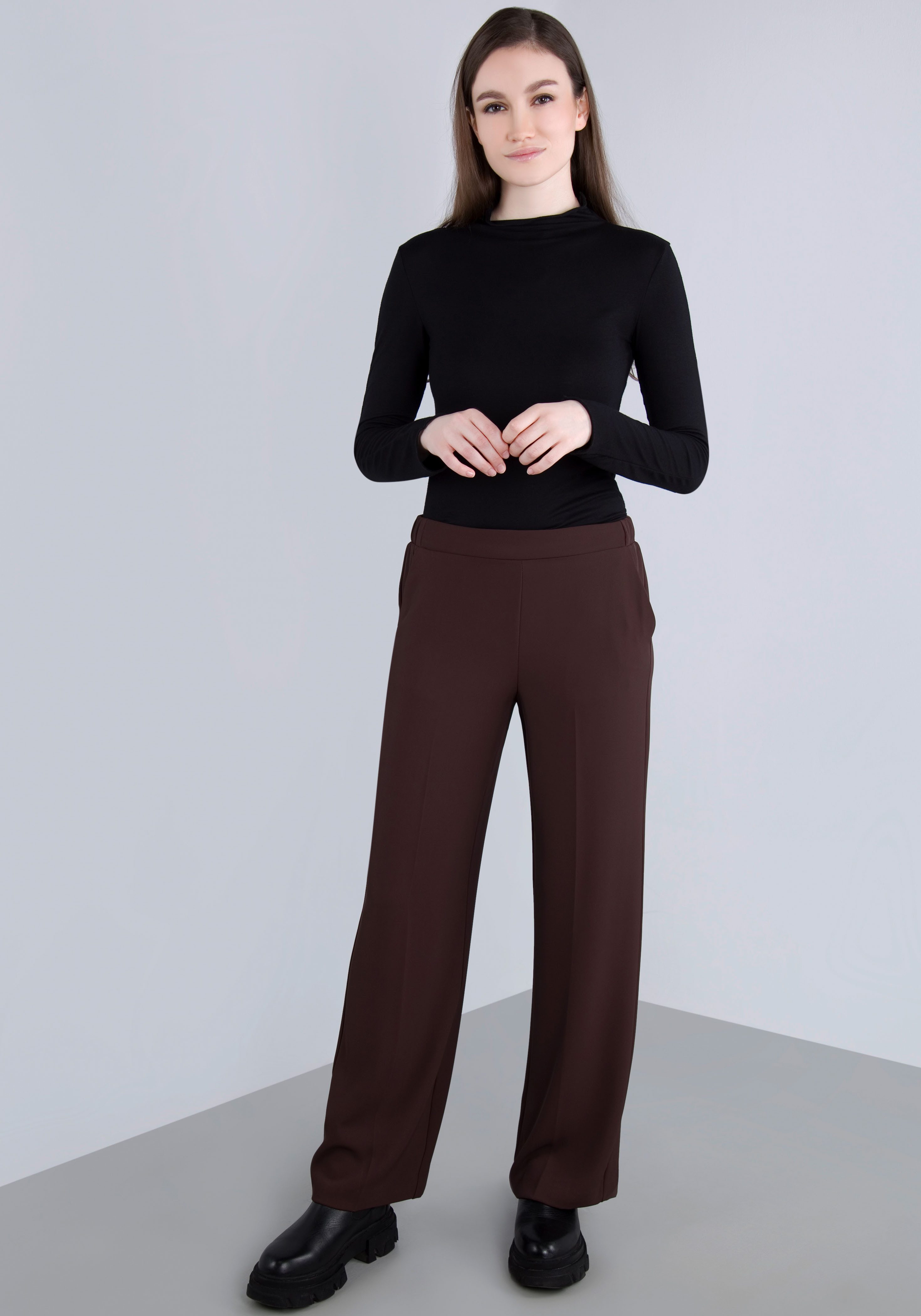 IMPERIAL Comfortbroek met wijde pijpen