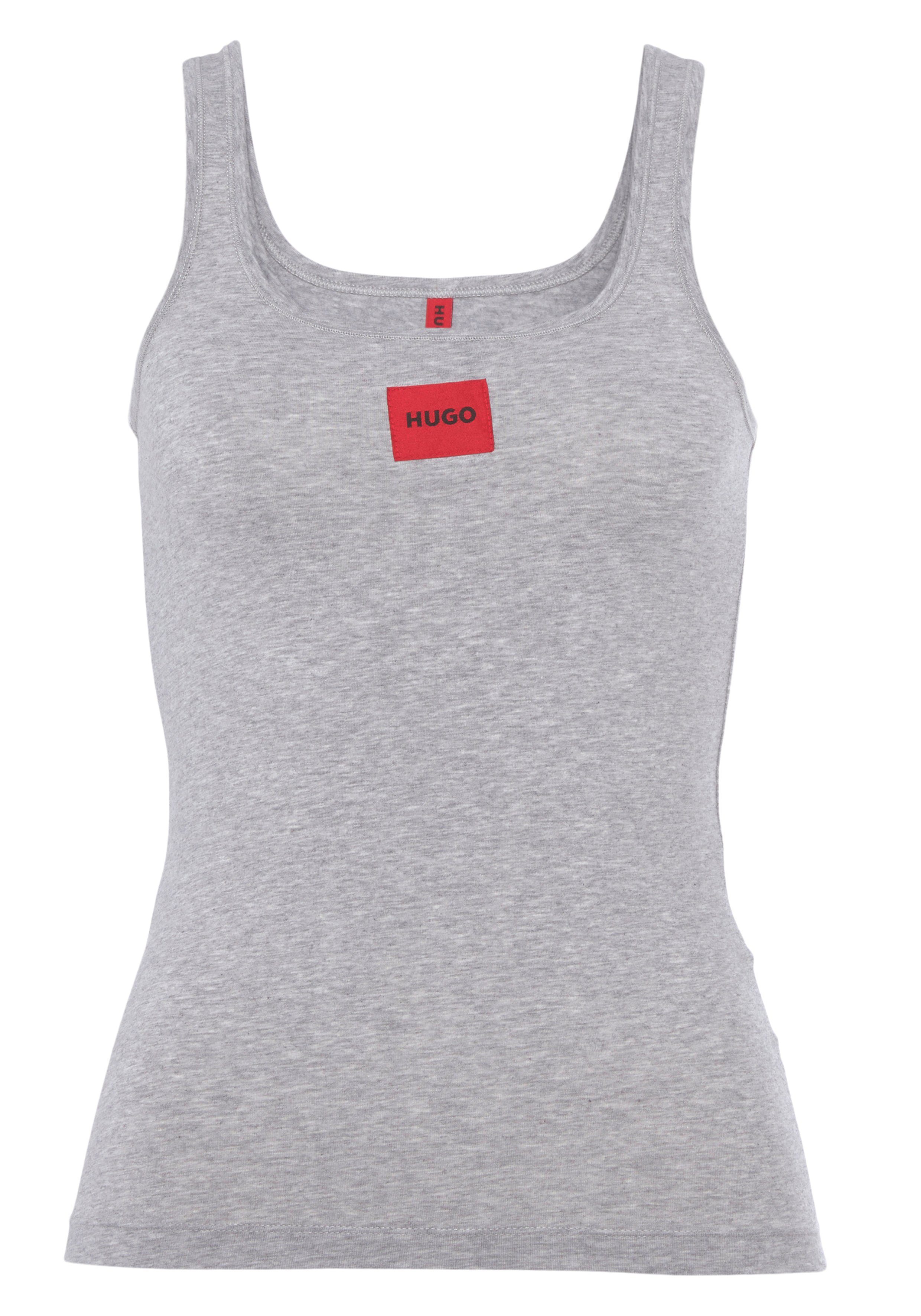 HUGO underwear Top VEST RED LABEL met rode labelpatch
