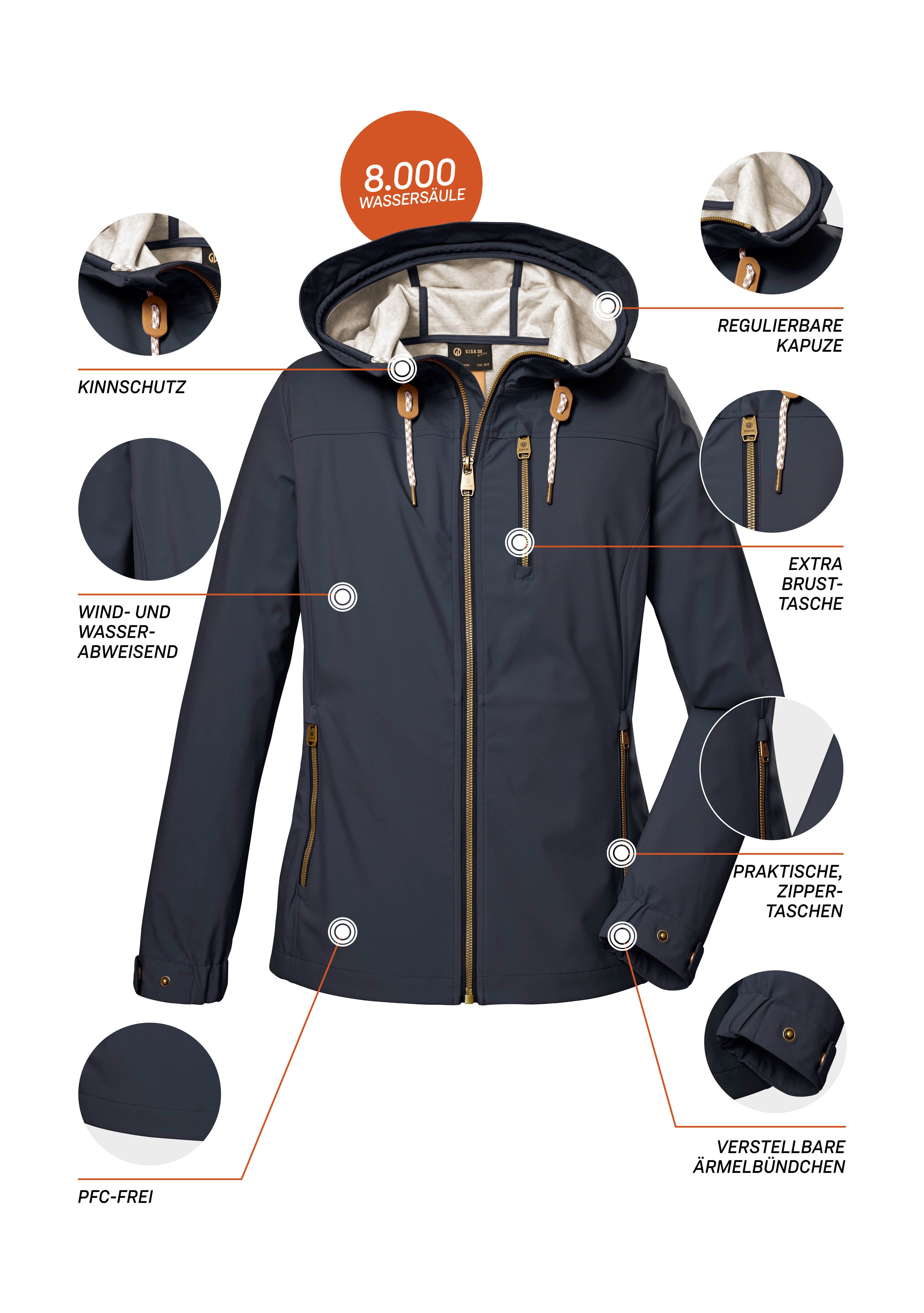 G.I.G.A. DX by killtec Softshell-jack GS 24 WMN SFTSHLL JCKT