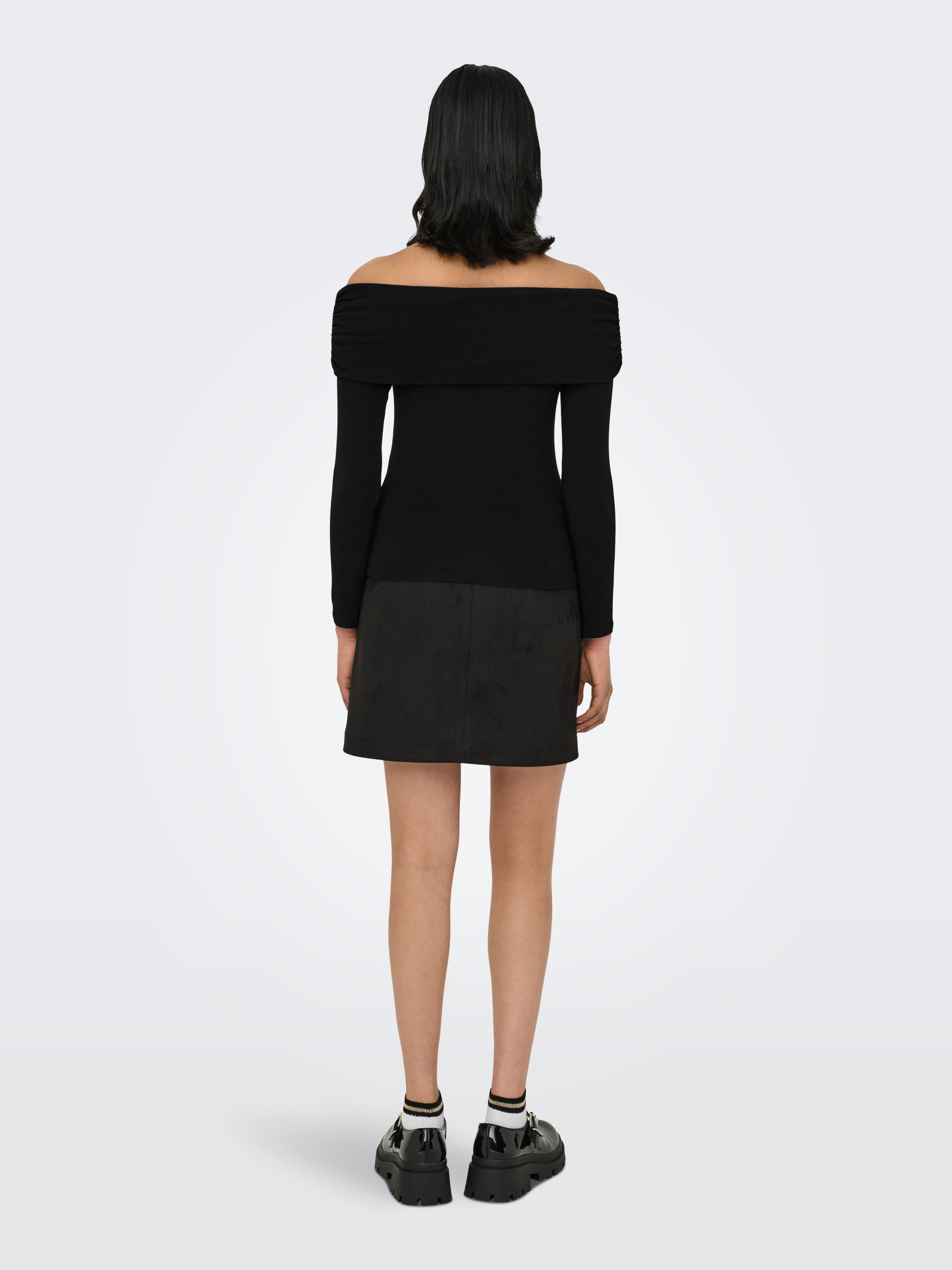 Only Shirt met lange mouwen ONLGLAMOUR L/S OFF SHOULDER TOP CC JRS