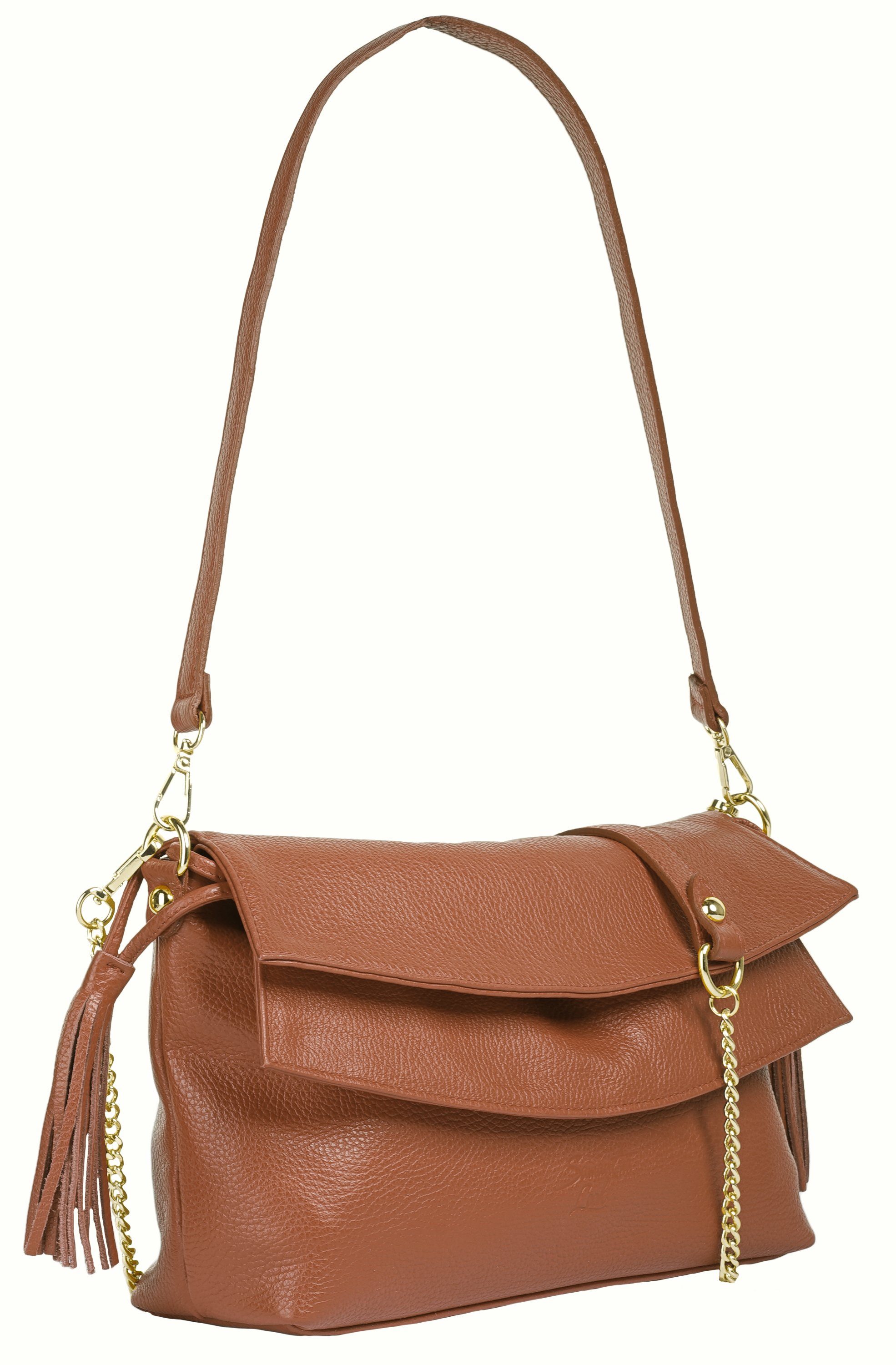 Samantha Look Schoudertas echt leer, made in italy