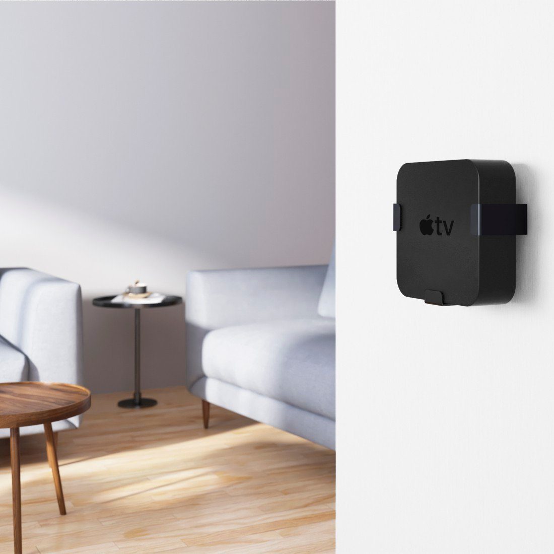 Hama Tv-wandhouder Wandbeugel voor Apple TV HD (4e gen.) Apple TV HD 4K (1./2./3. gen.)