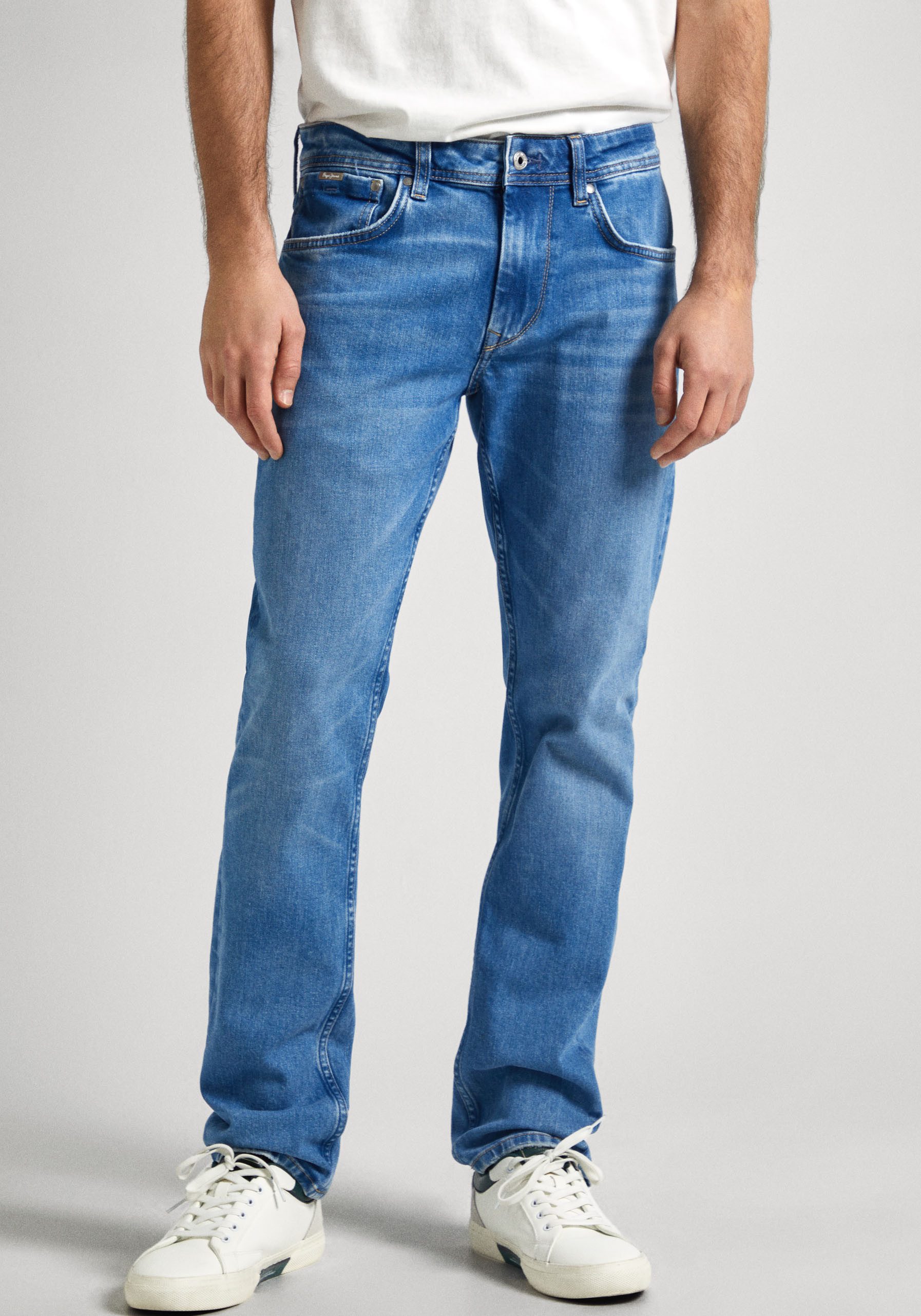 Pepe Jeans Regular fit jeans CASH heren straight jeans maat 32 blauw