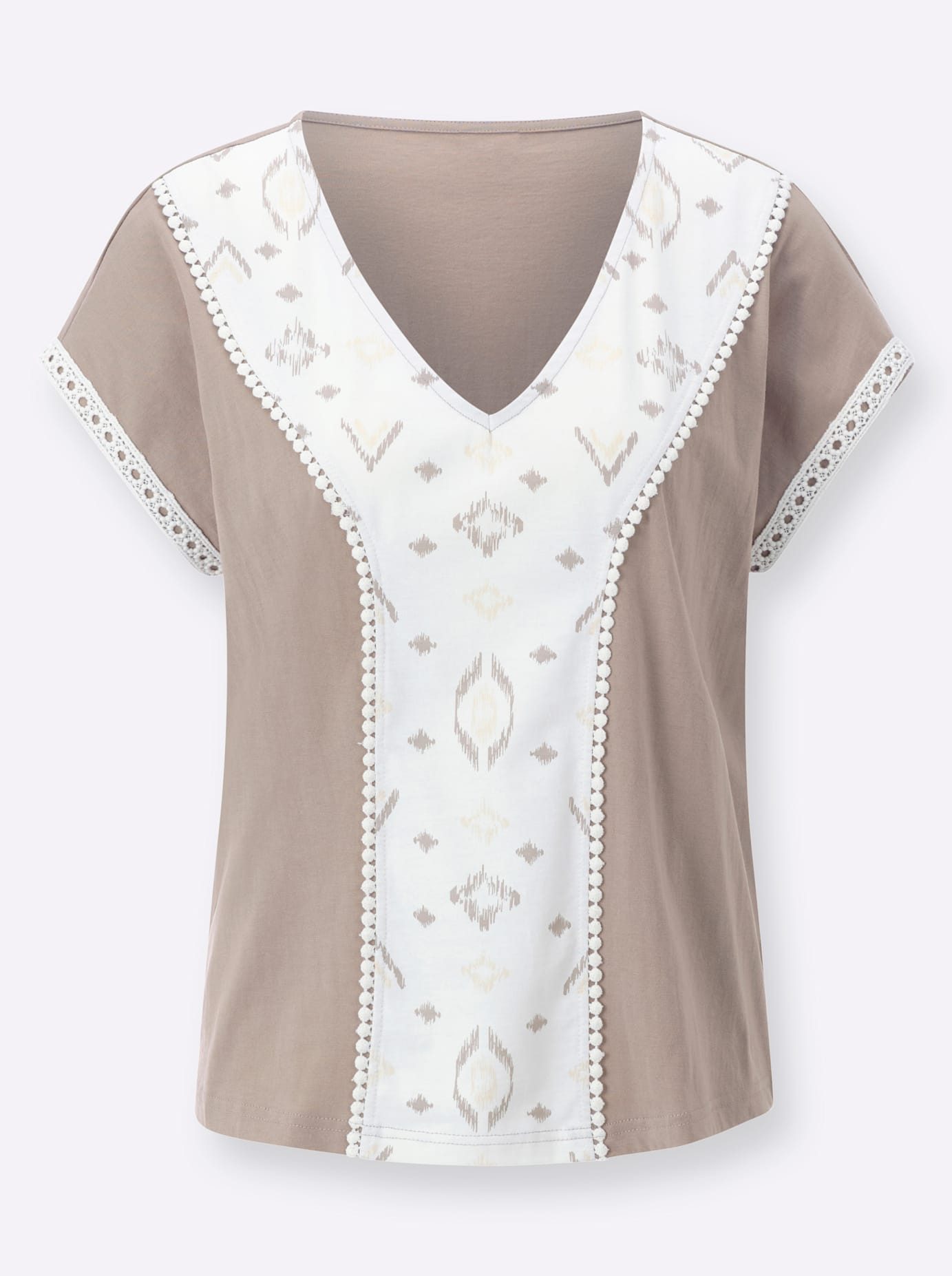 Classic Basics Shirt met V-hals (1-delig)