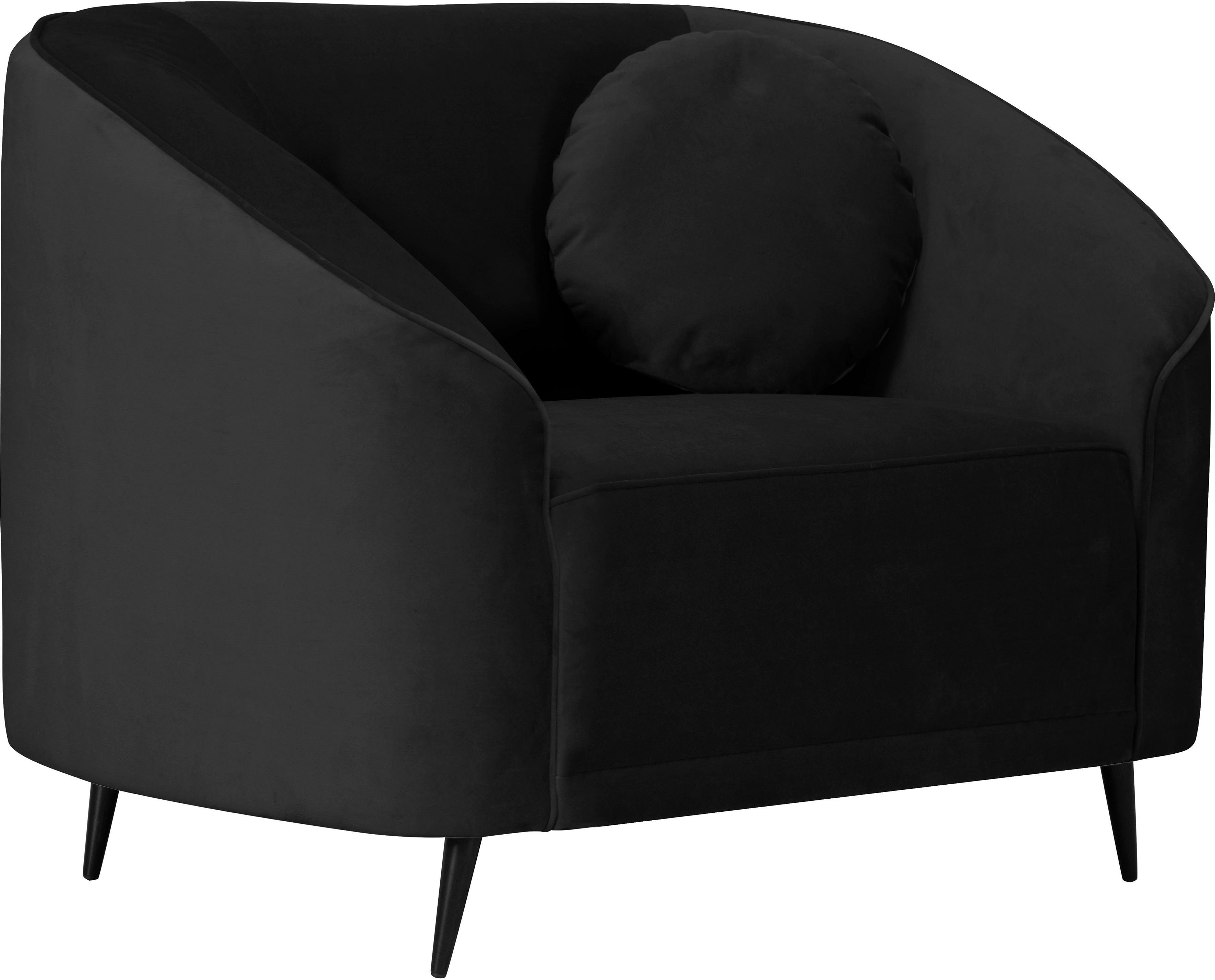 Leonique Fauteuil Ashly in 3 overtrekvarianten, bouclé, fluwelige look en zachte structuurstof.