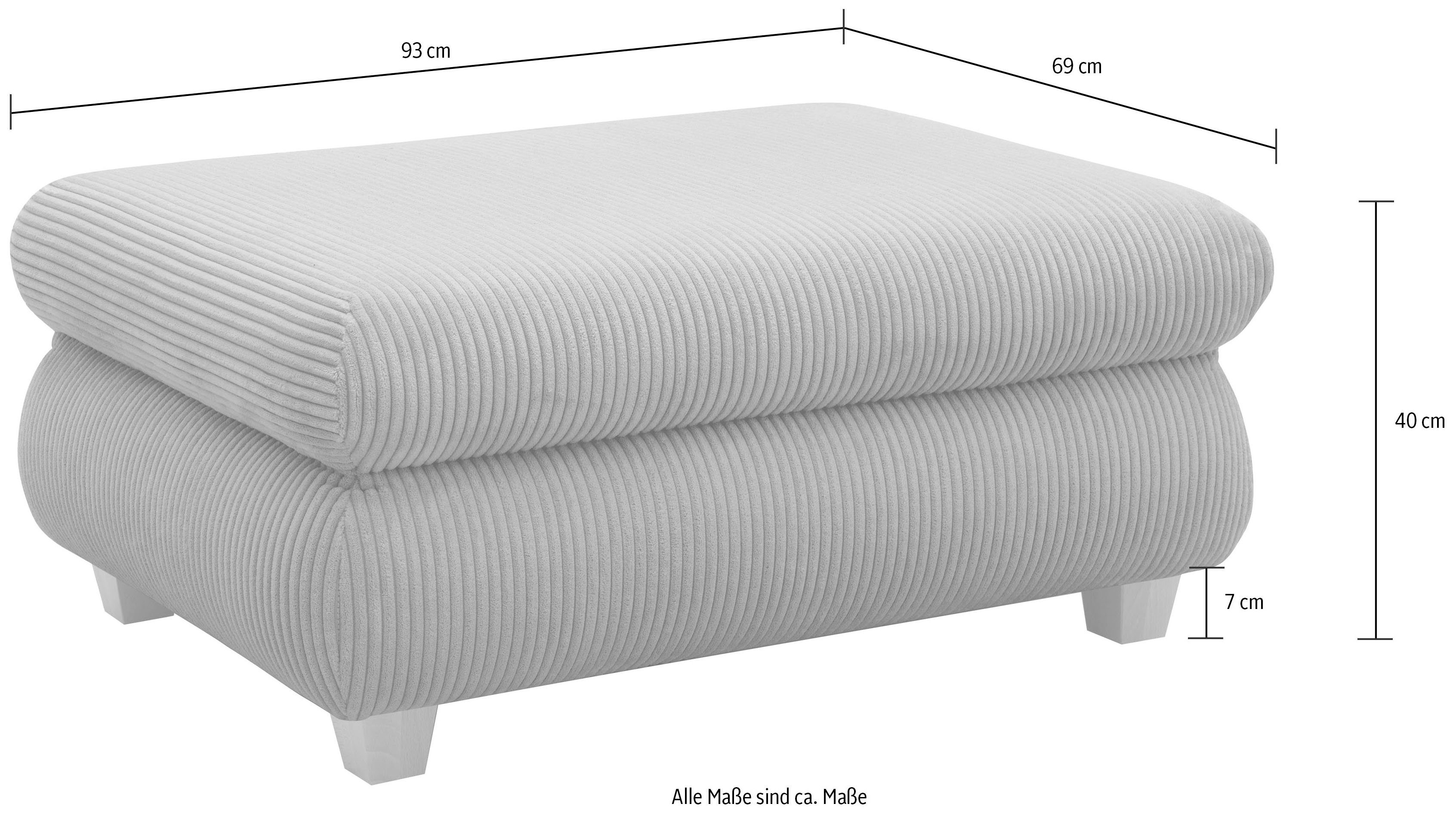 Home affaire Hocker NIKA passend bij de serie, ook in ribfluweel