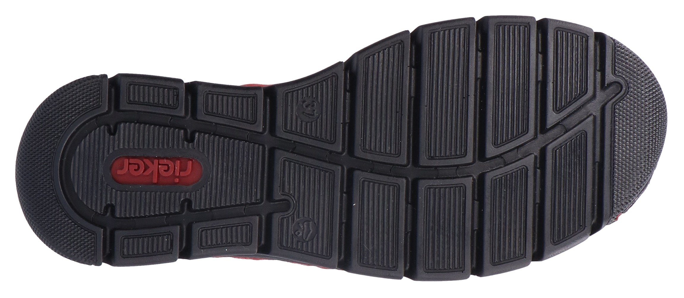 Rieker Hoge veterschoenen , veterschoen, high top sneaker, veterschoen met contraststiksel