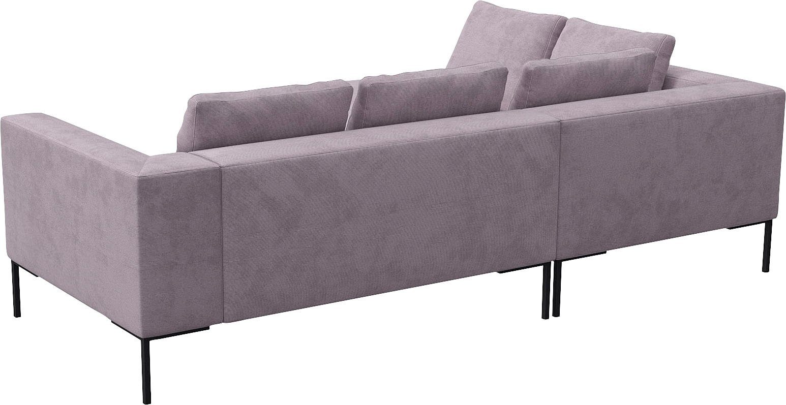 FLEXLUX Hoekbank Loano, super comfortabel zitcomfort door koudschuim in de zitting, L-vorm