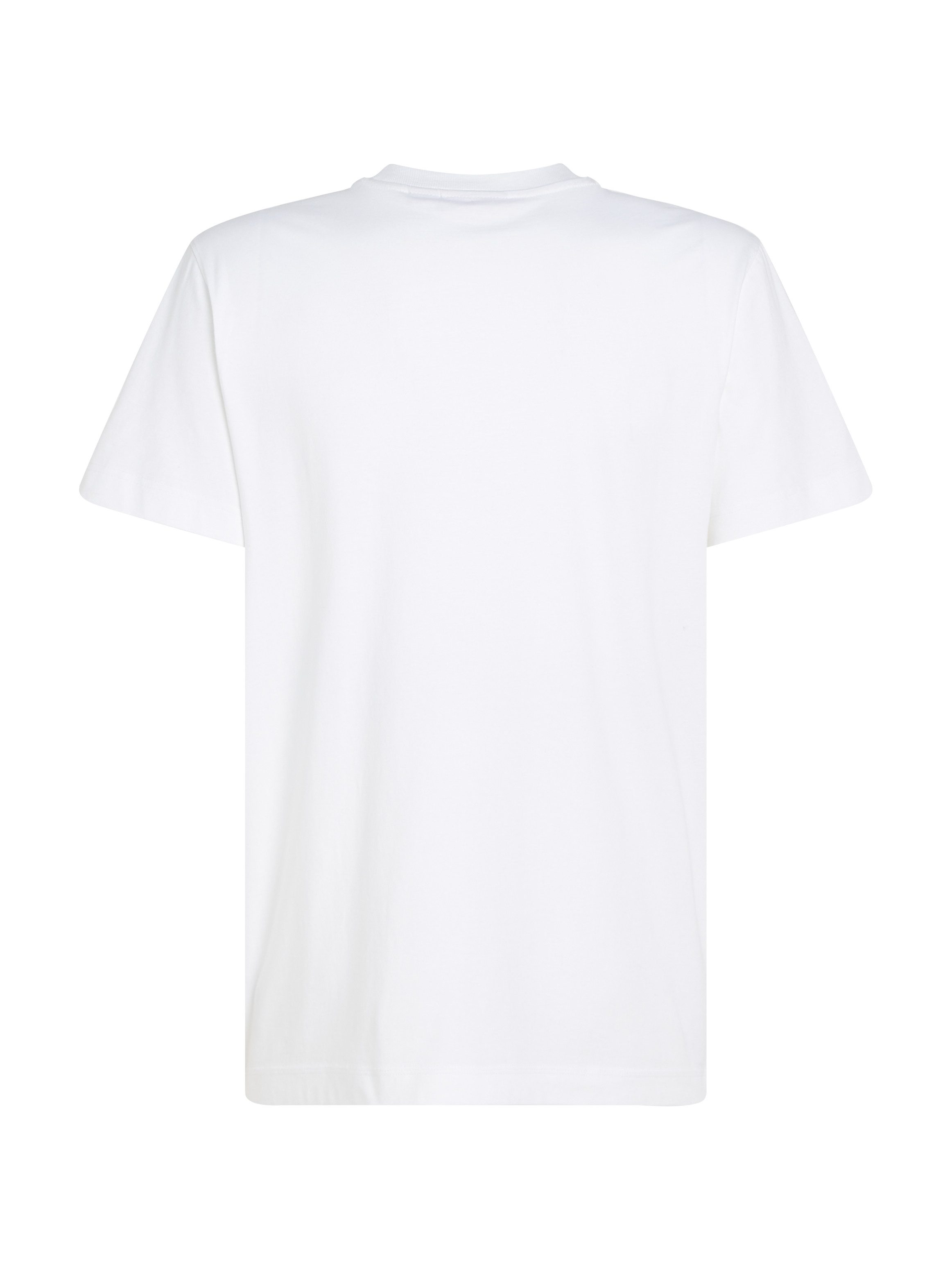 Calvin Klein Shirt met ronde hals WOVEN LABEL REGULAR TEE