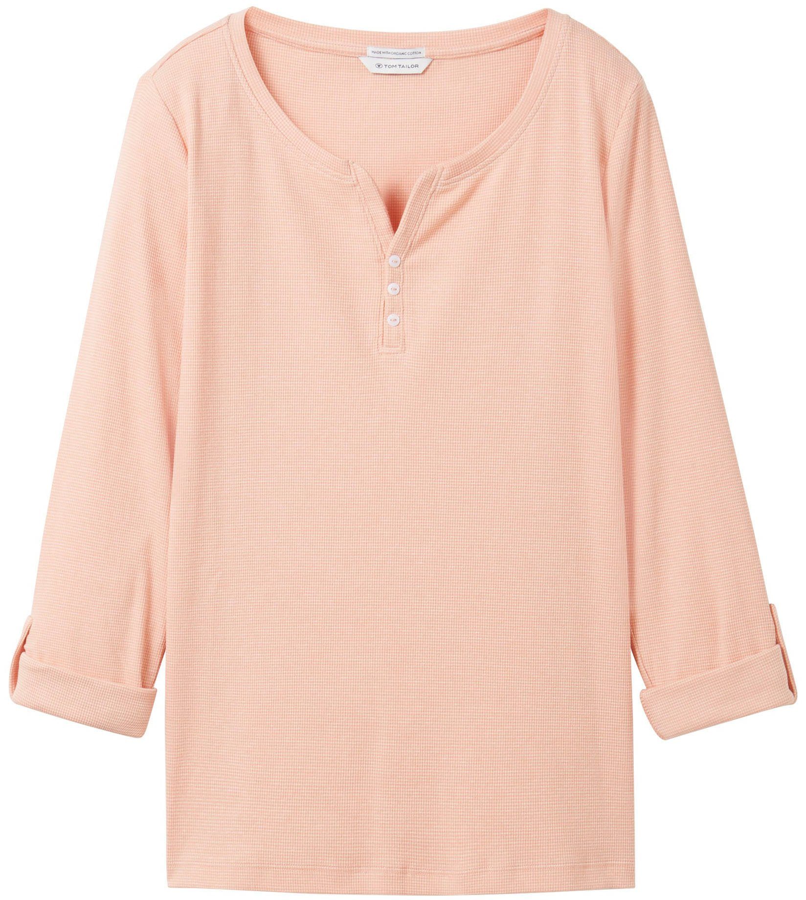 Tom Tailor Shirt met lange mouwen Tom Tailor Dames Henleyshirt