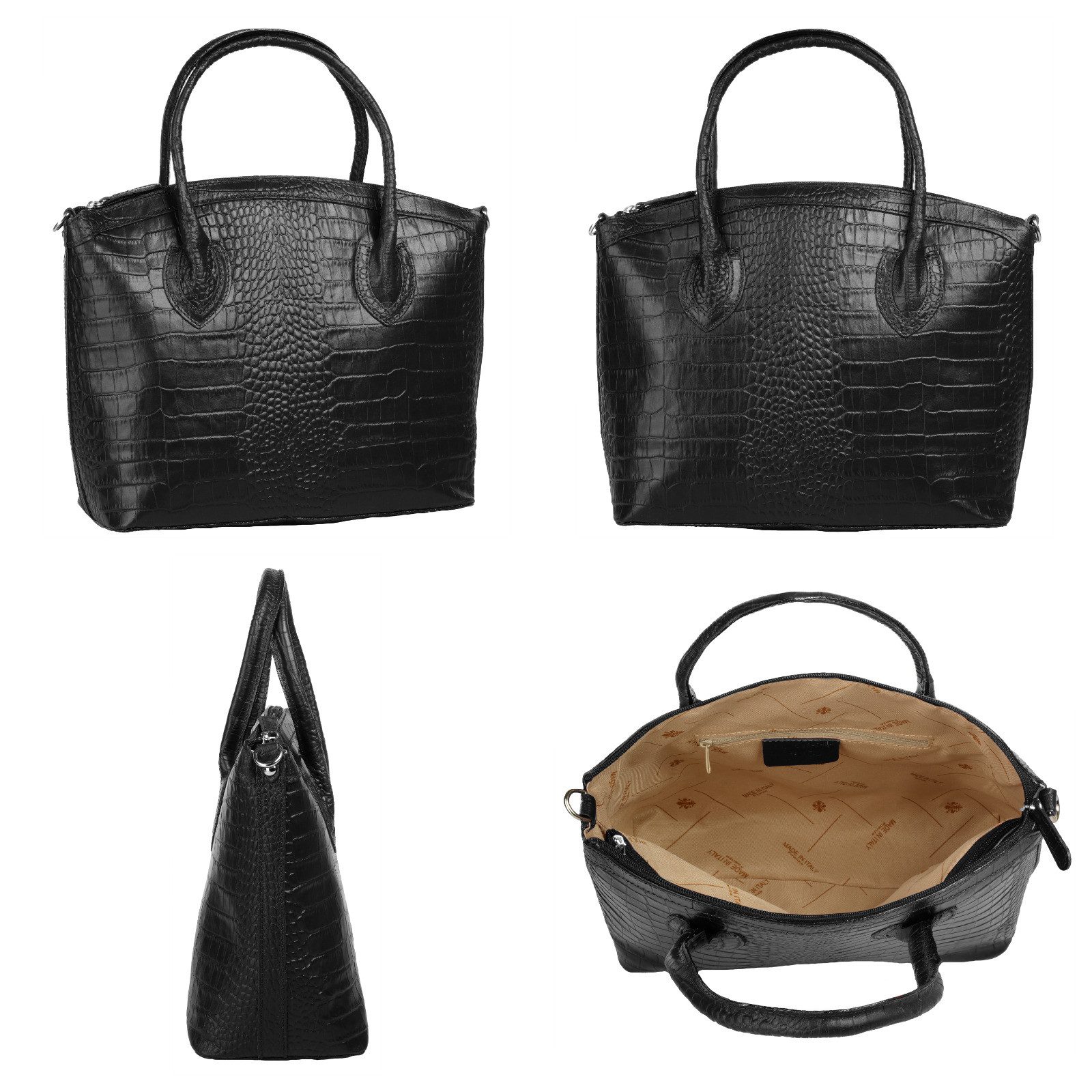 Cluty Tas echt leer, made in italy
