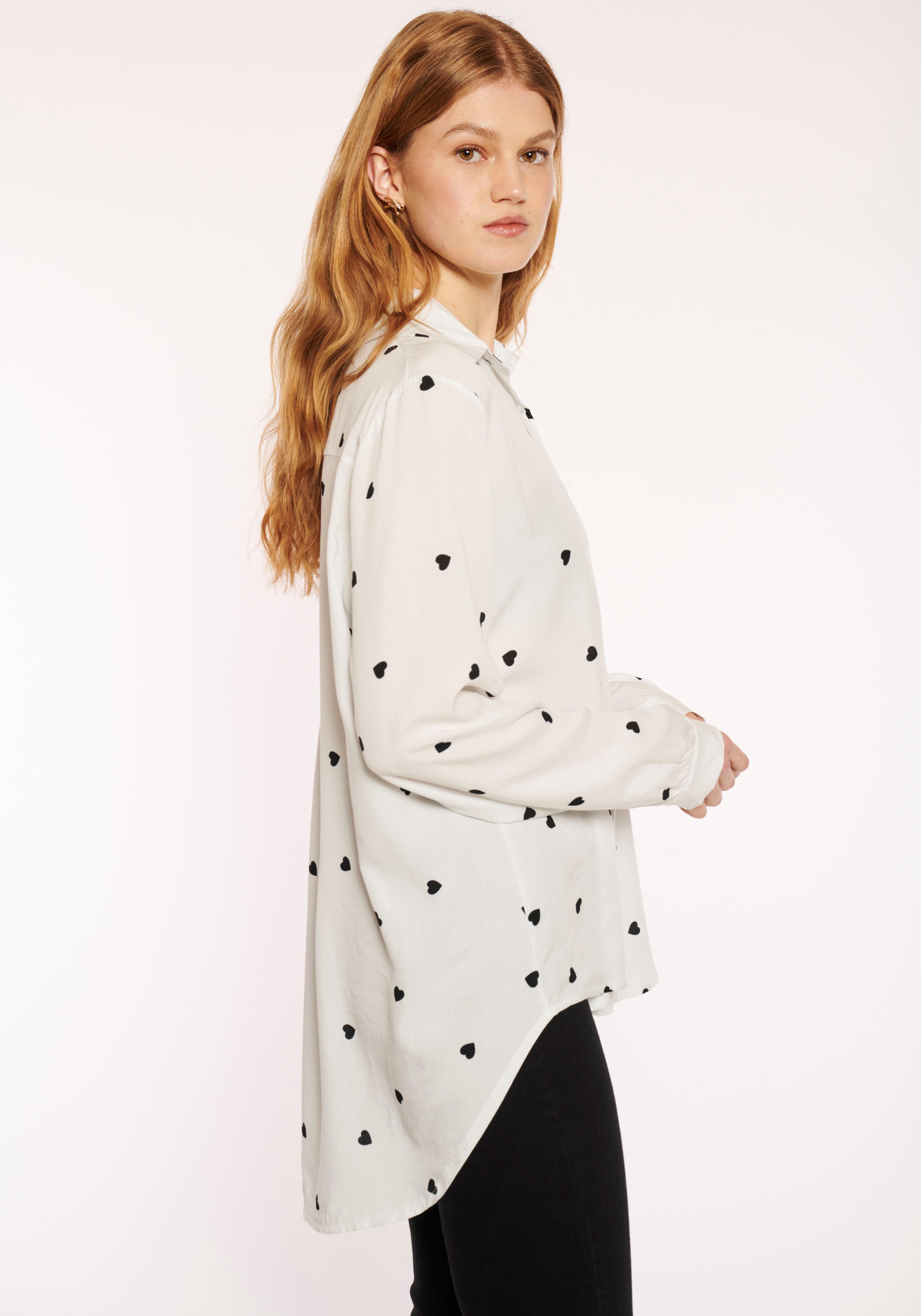 HaILYS Overhemdblouse LS V BL Ki44su