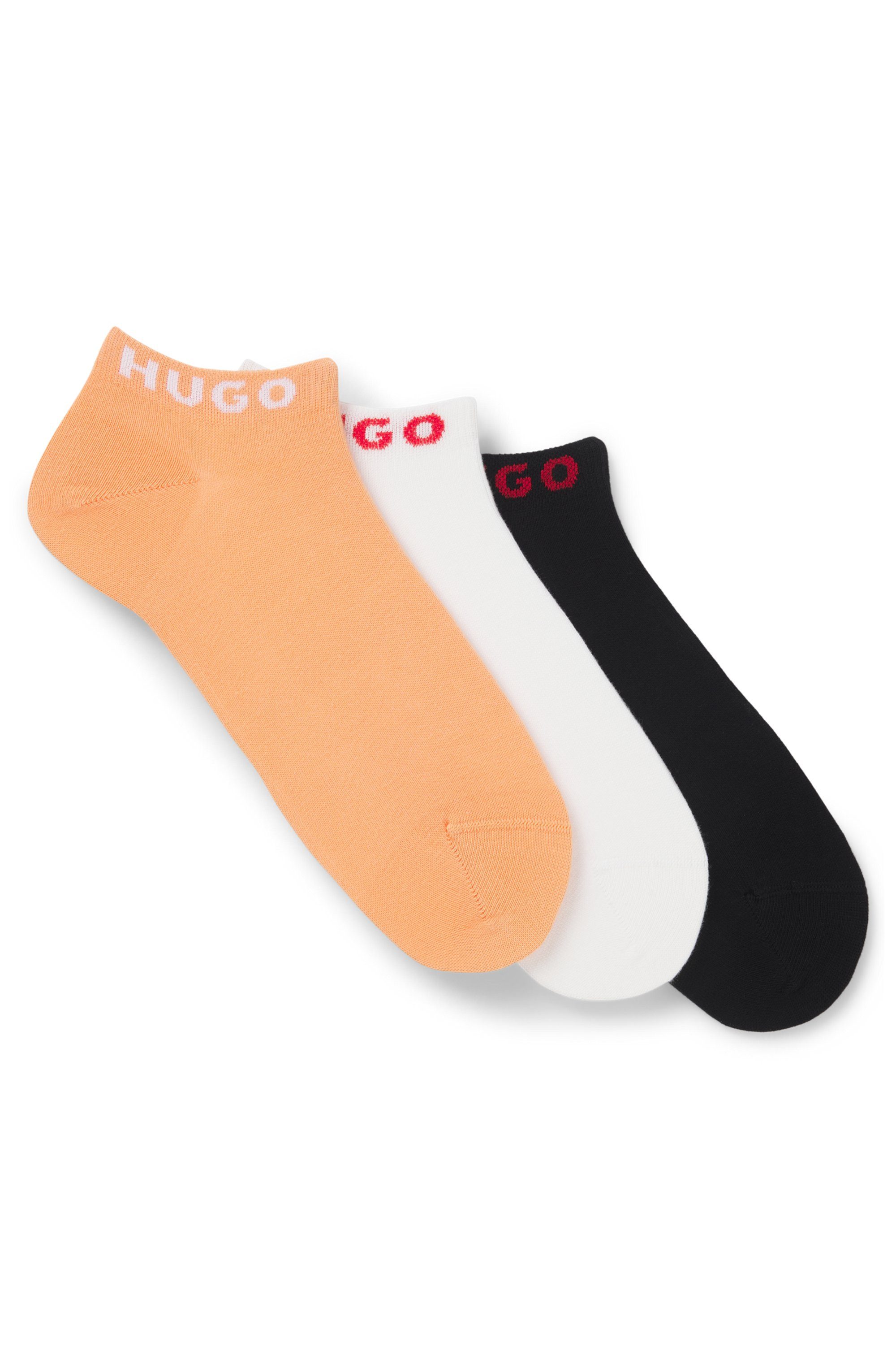HUGO underwear Sokken 3P AS UNI CC W met contrasterende logo-opdruk (3 paar, Set van 3)