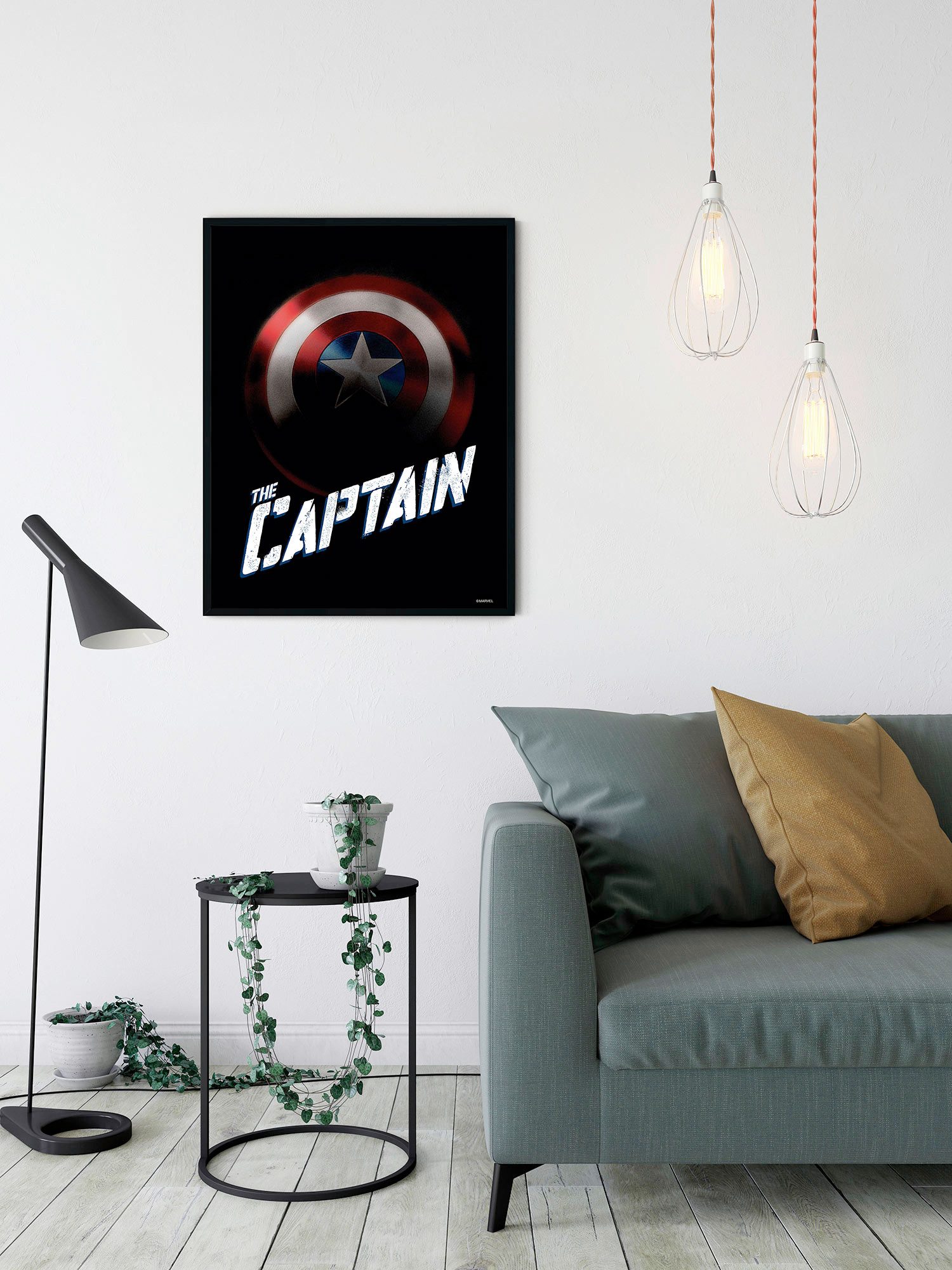 Komar Wanddecoratie Avengers The Captain Wanddecoratie voor de kinderkamer - zonder lijst (1 stuk)
