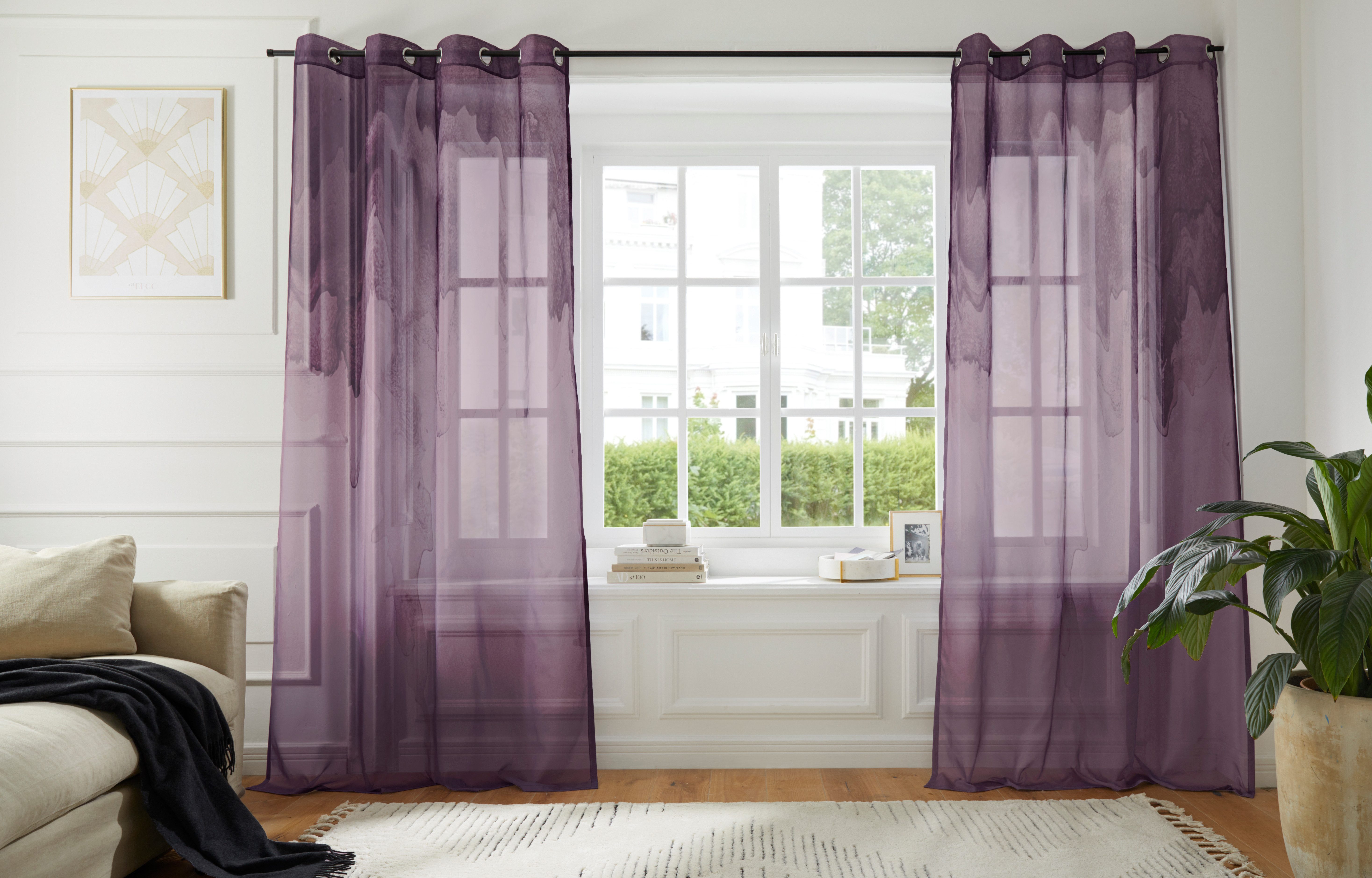 Guido Maria Kretschmer Home&Living Gordijn GREET Voile halftransparant (1 stuk)