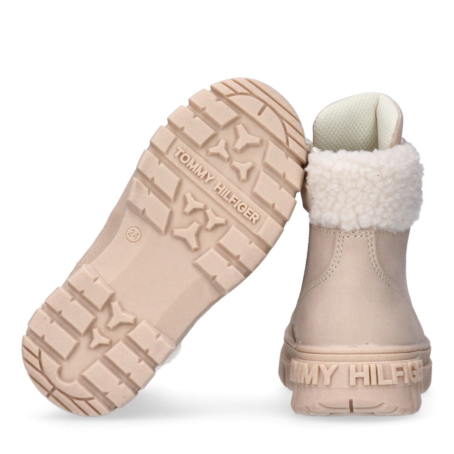 Tommy Hilfiger Veterschoenen Winterlaarzen, veterlaarzen met blokhak