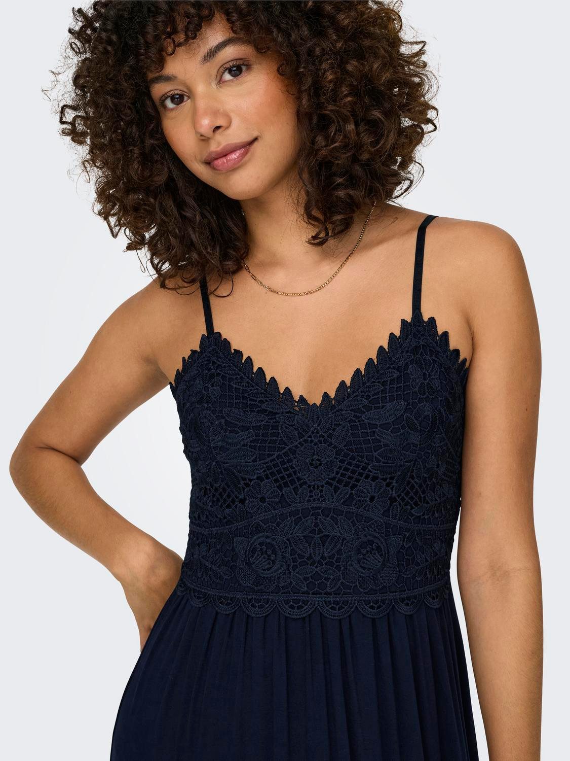 Only Jurk met spaghettibandjes ONLHONEY STRAP DRESS JRS