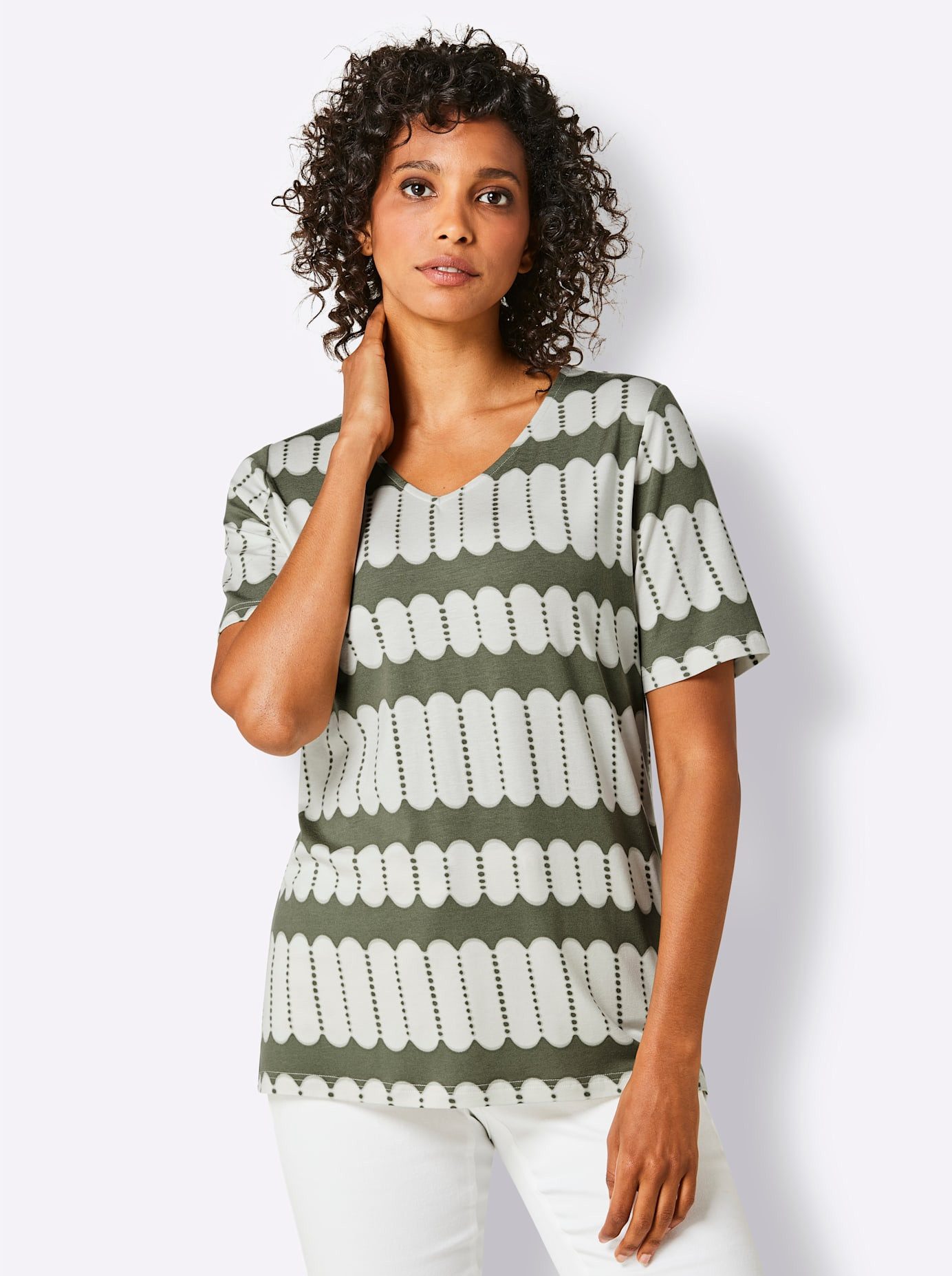 CREATION L PREMIUM Shirt met print Lyocell-shirt (1-delig)