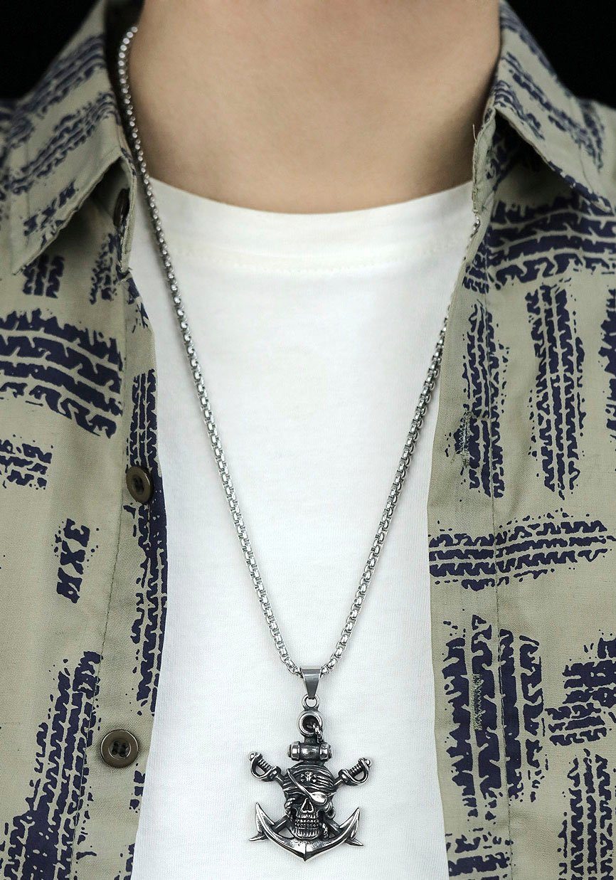 Firetti Ketting met hanger Sieraad cadeau piraten schedel