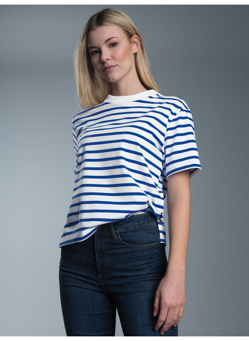 Trigema T-shirt TRIGEMA Cropped T-shirt met streepjespatroon (1-delig)