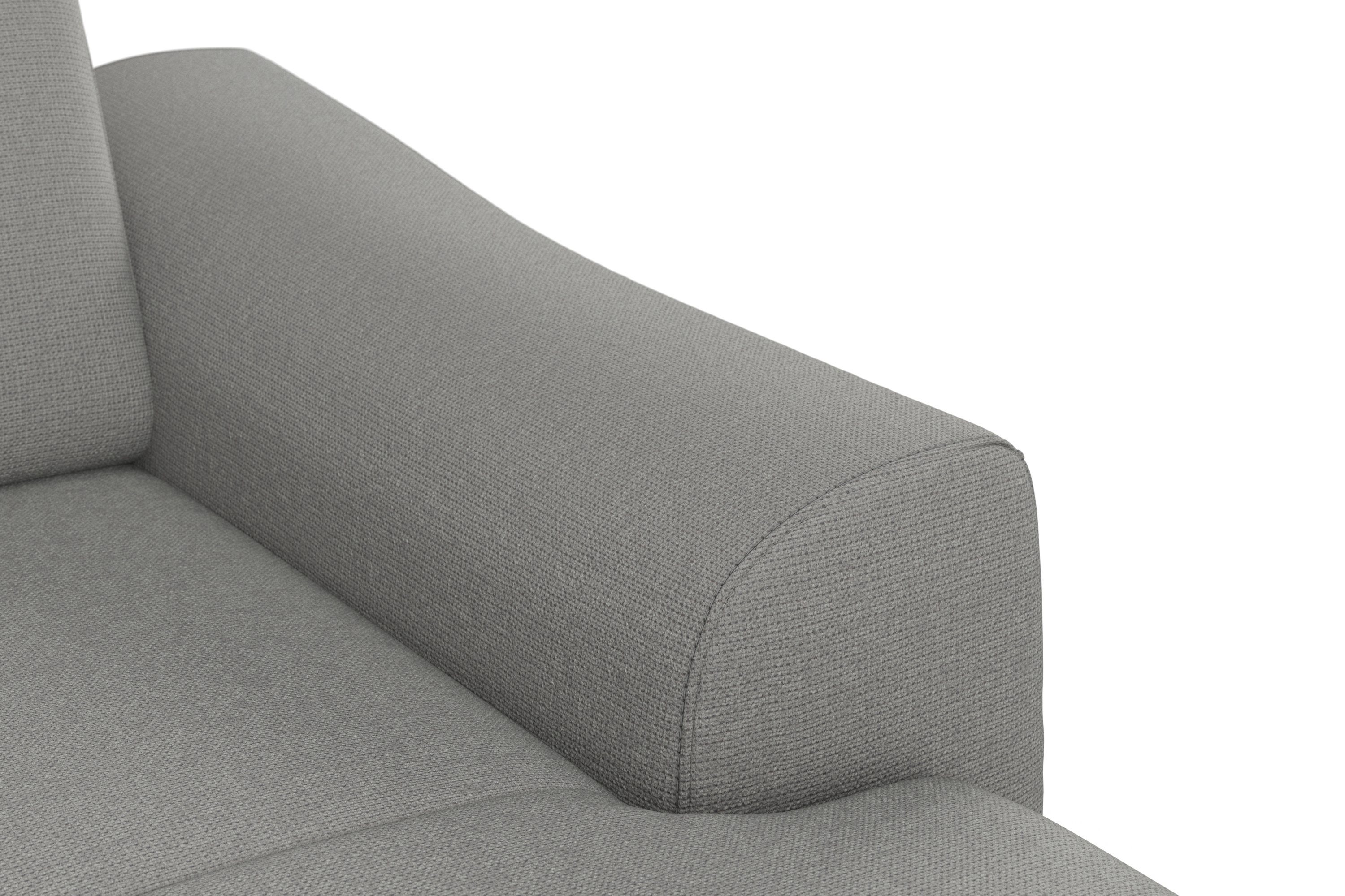 sit&more Zithoek Dundee U-vorm met binnenvering en massief houten poten, naar keuze met verstelbare hoofdsteun