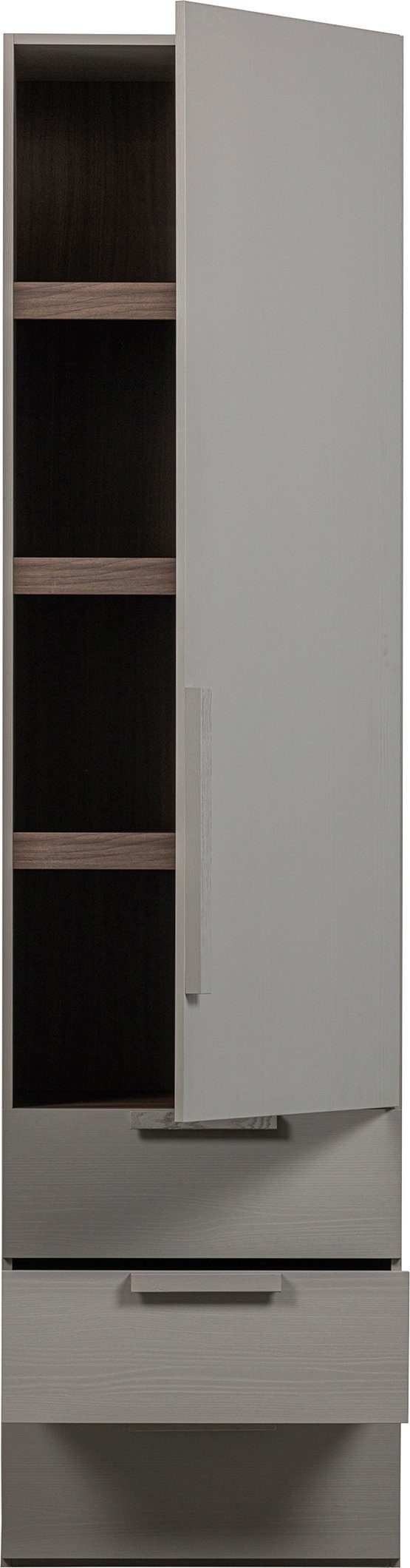 WOOOD Kledingkast Rens van notenhoutdecor, veel opbergruimte, hoogte 210 cm