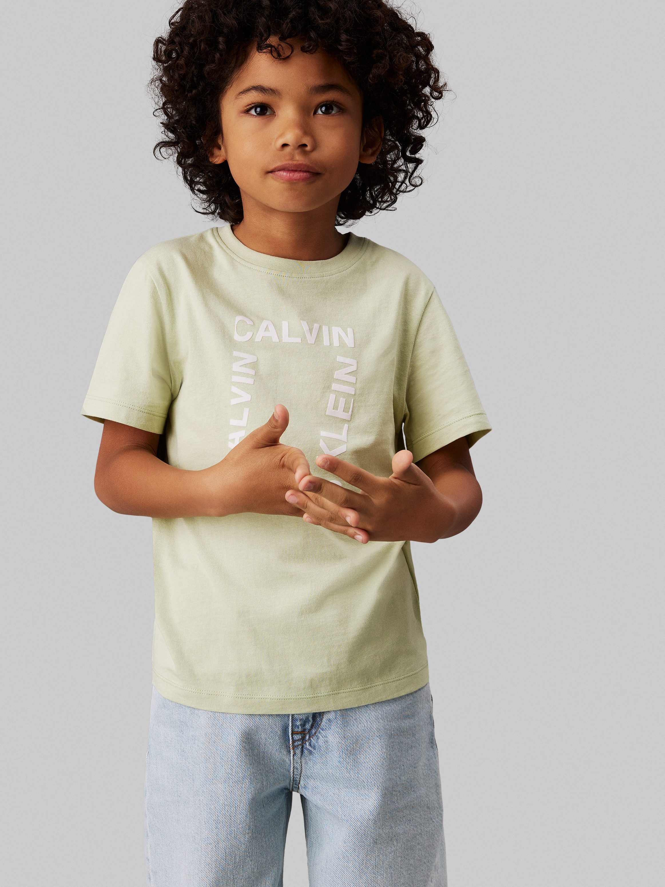 Calvin Klein T-shirt MAXI HERO FLOCK LOGO T-SHIRT