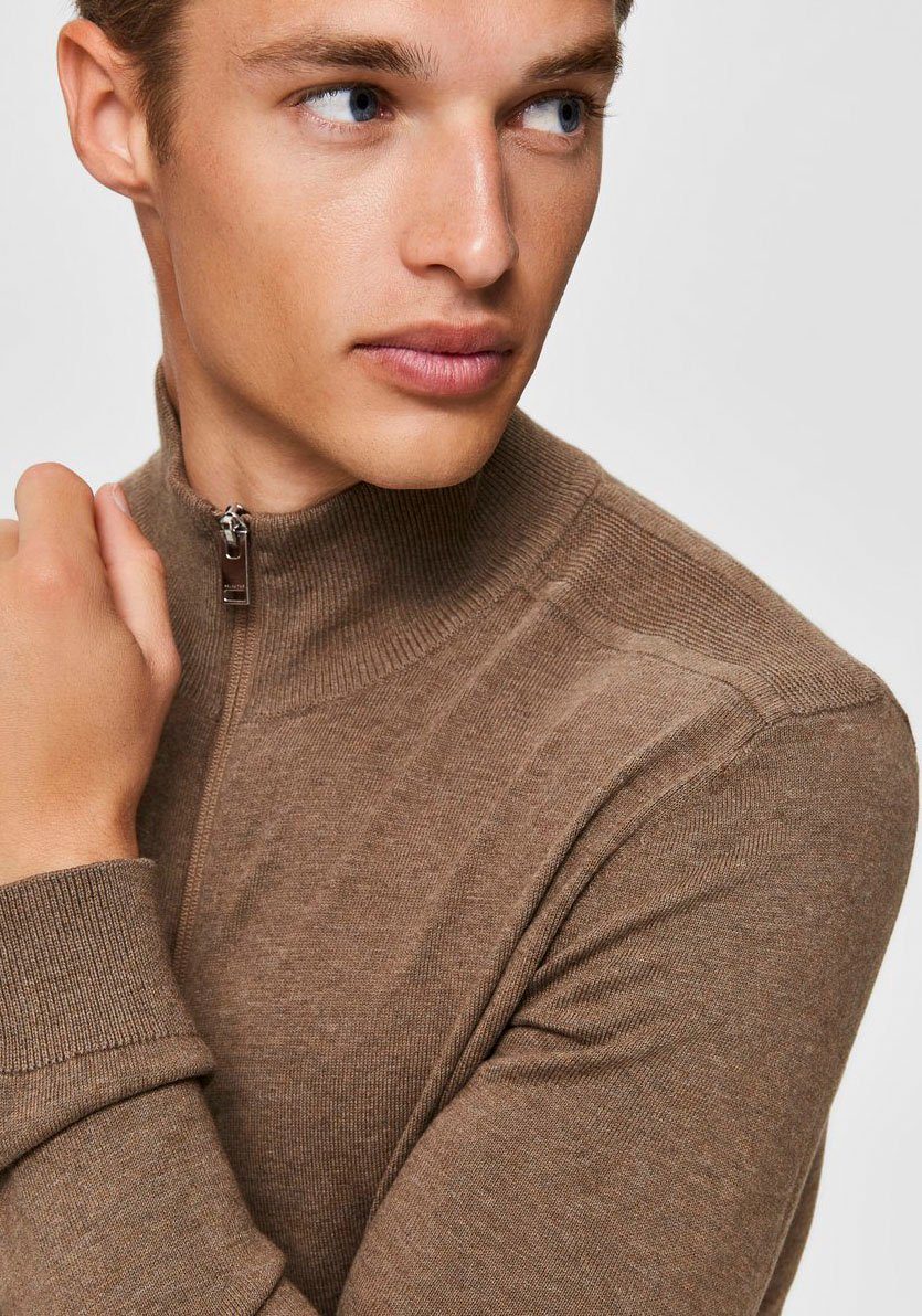 SELECTED HOMME Vest SLHBERG FULL ZIP CARDIGAN NOOS