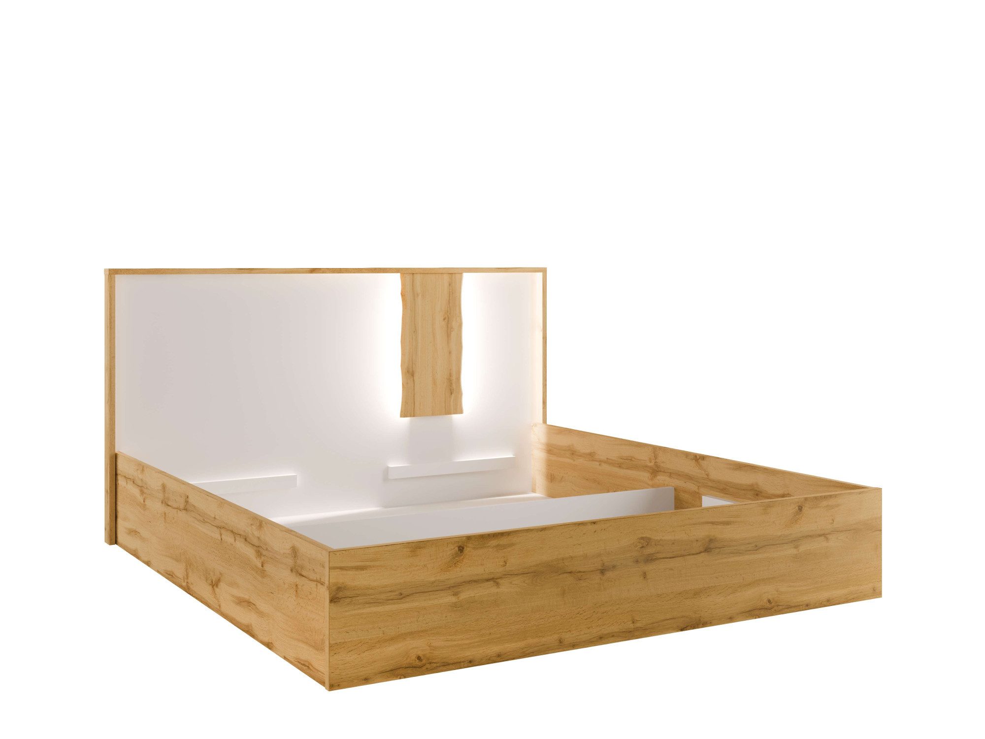 INOSIGN Bed Fabella zonder matras (slaapoppervlak 180x200 cm) Bed met opbergruimte en LED-verlichting, BxDxH 191,3x206,4x102,2 cm