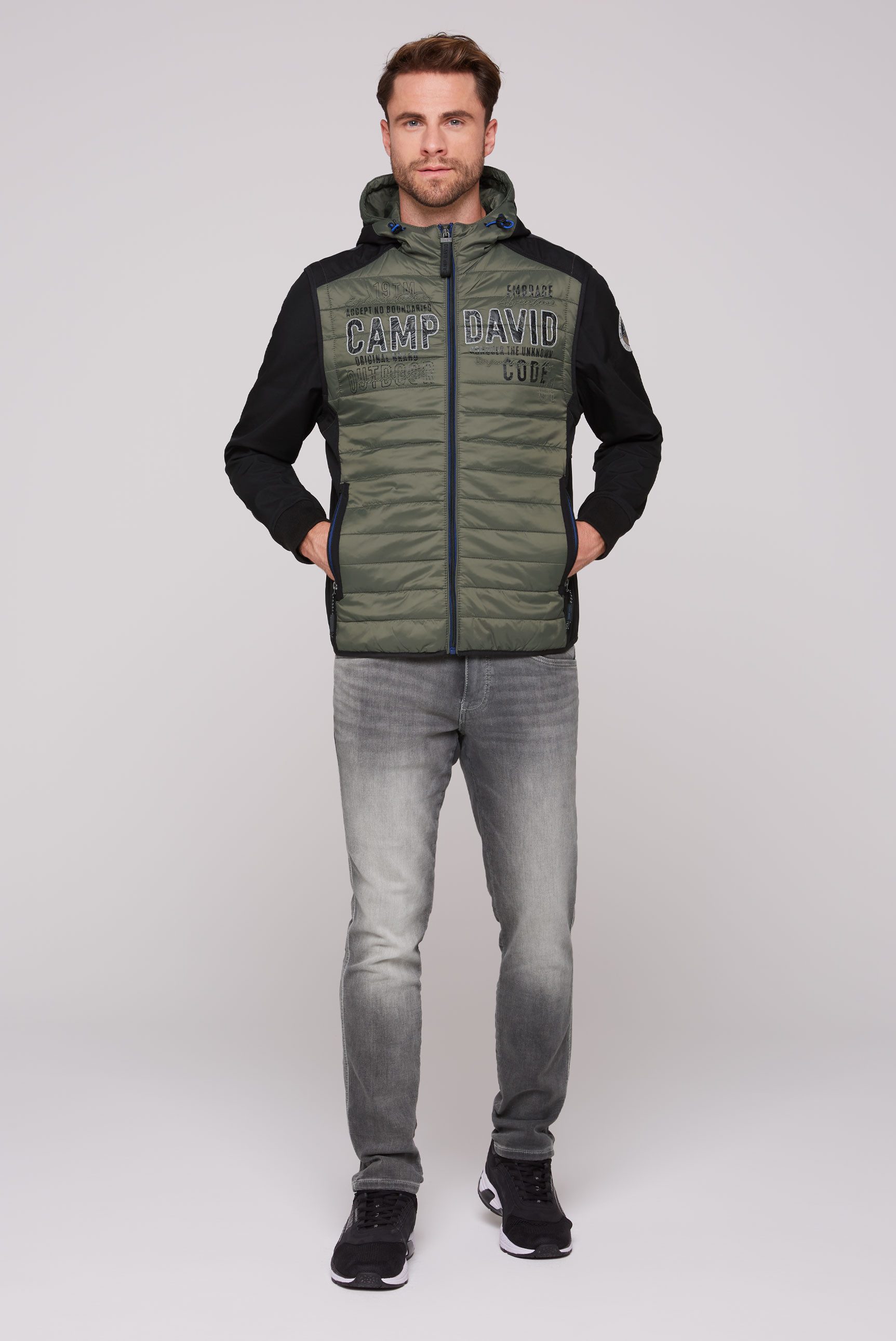 CAMP DAVID Softshell-jack met afneembare mouwen