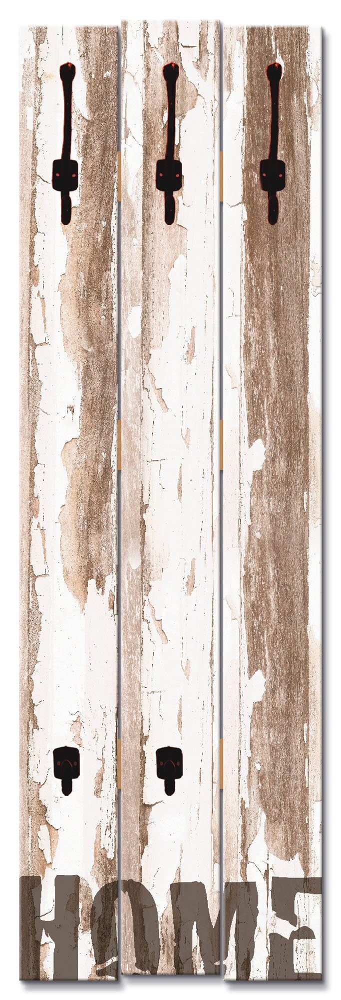 Artland Kapstokpaneel Home ruimtebesparende kapstok van hout met 5 haken, geschikt voor kleine, smalle hal, halkapstok