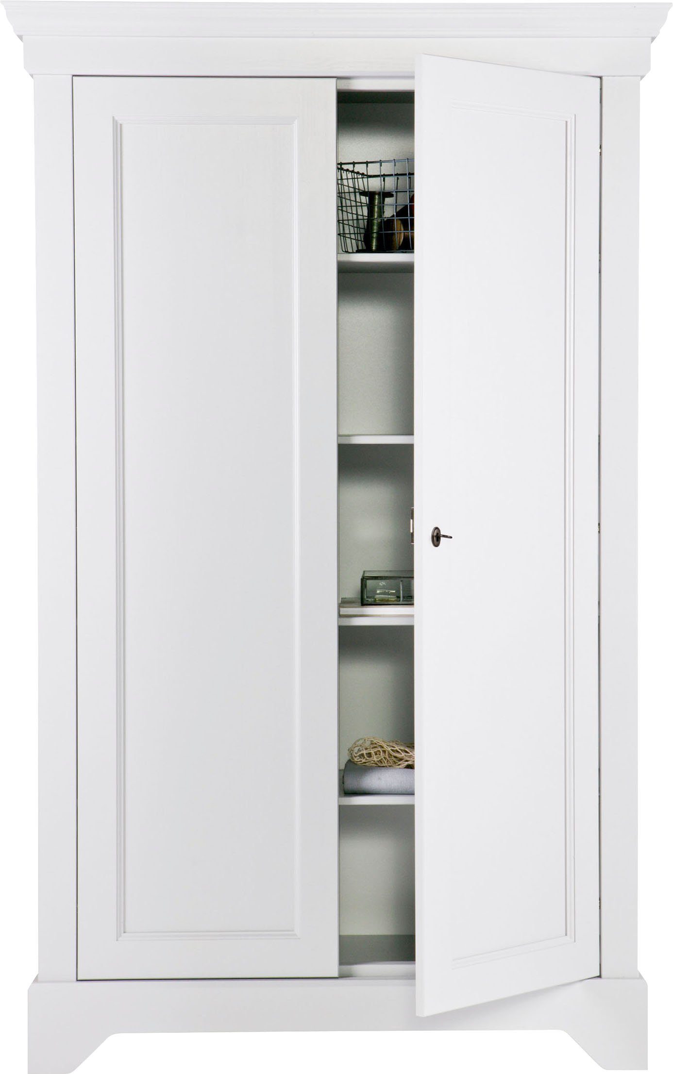WOOOD Kledingkast Isabel met 4 vakken, h 191 cm x b 118 cm