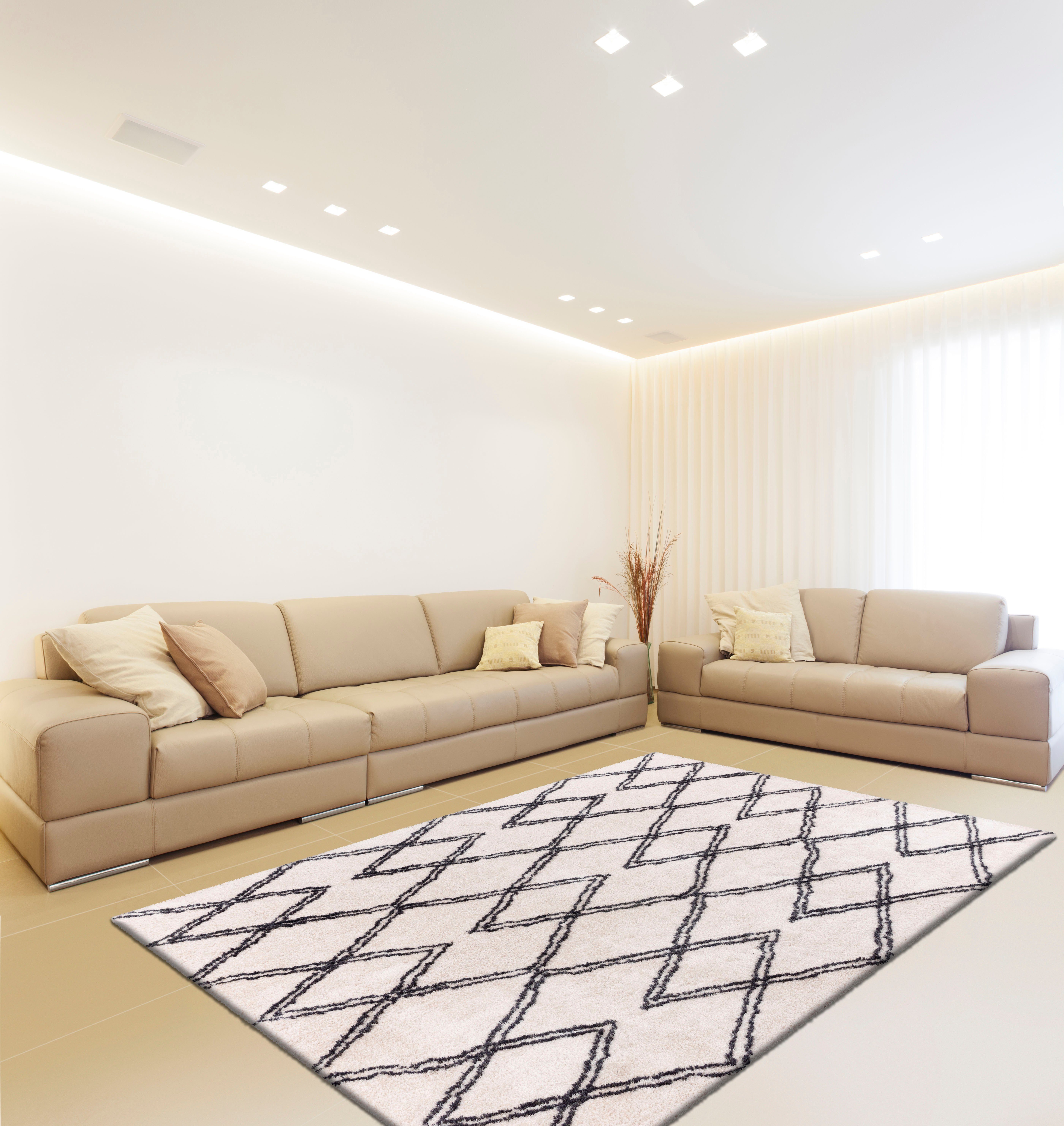 calo-deluxe Hoogpolig vloerkleed Elvar-3000 bijzonder zacht door microvezel, woonkamer