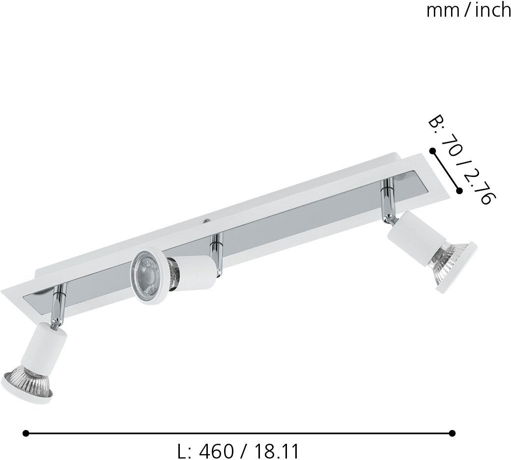 EGLO Ledplafondspots SARRIA Led-plafondlamp