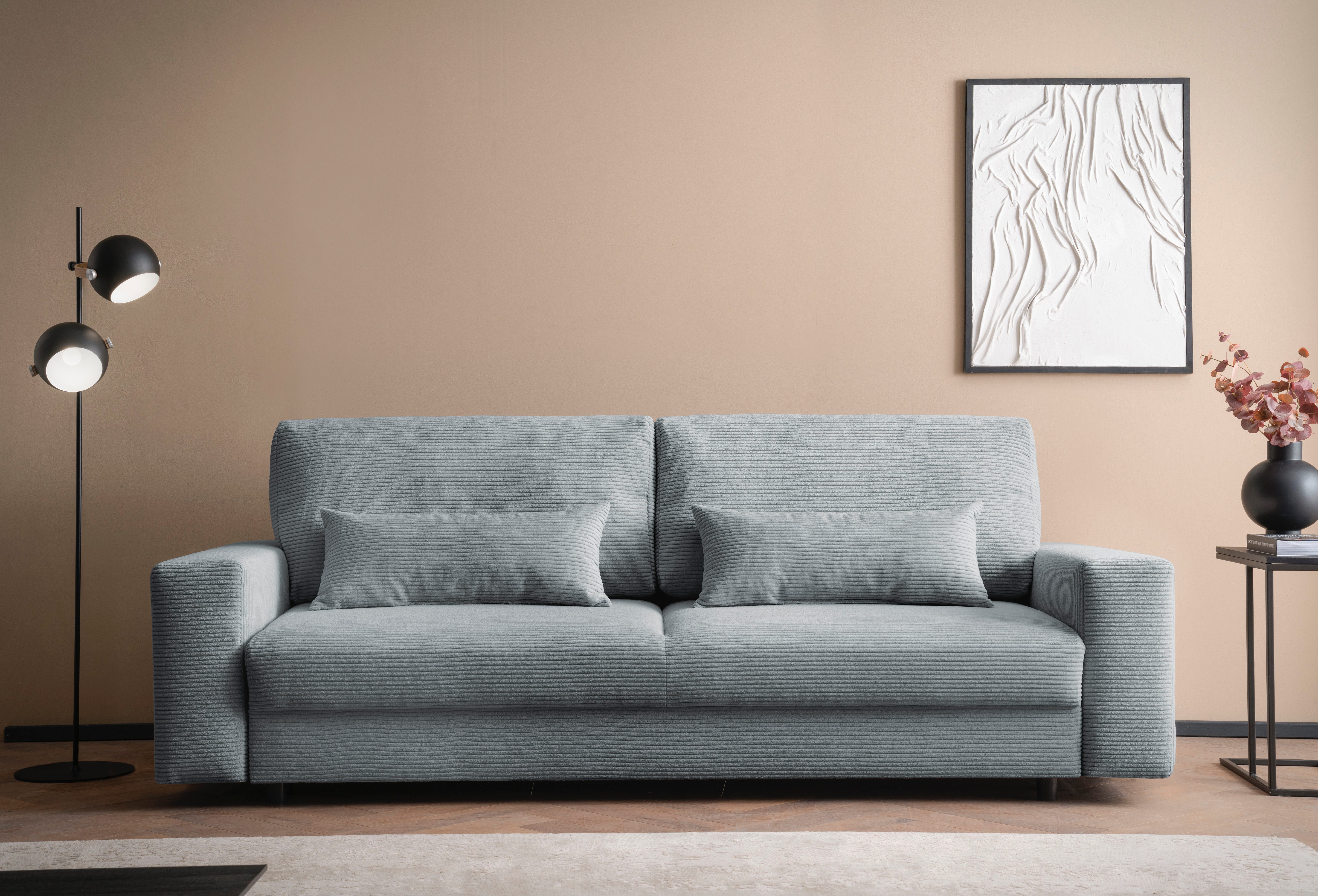 LeGer Home by Lena Gercke Slaapbank Imoga, kussen met slaapfunctie, 3-zits bank, bank met bedlade in moderne kleuren en stoffen, bedfunctie,