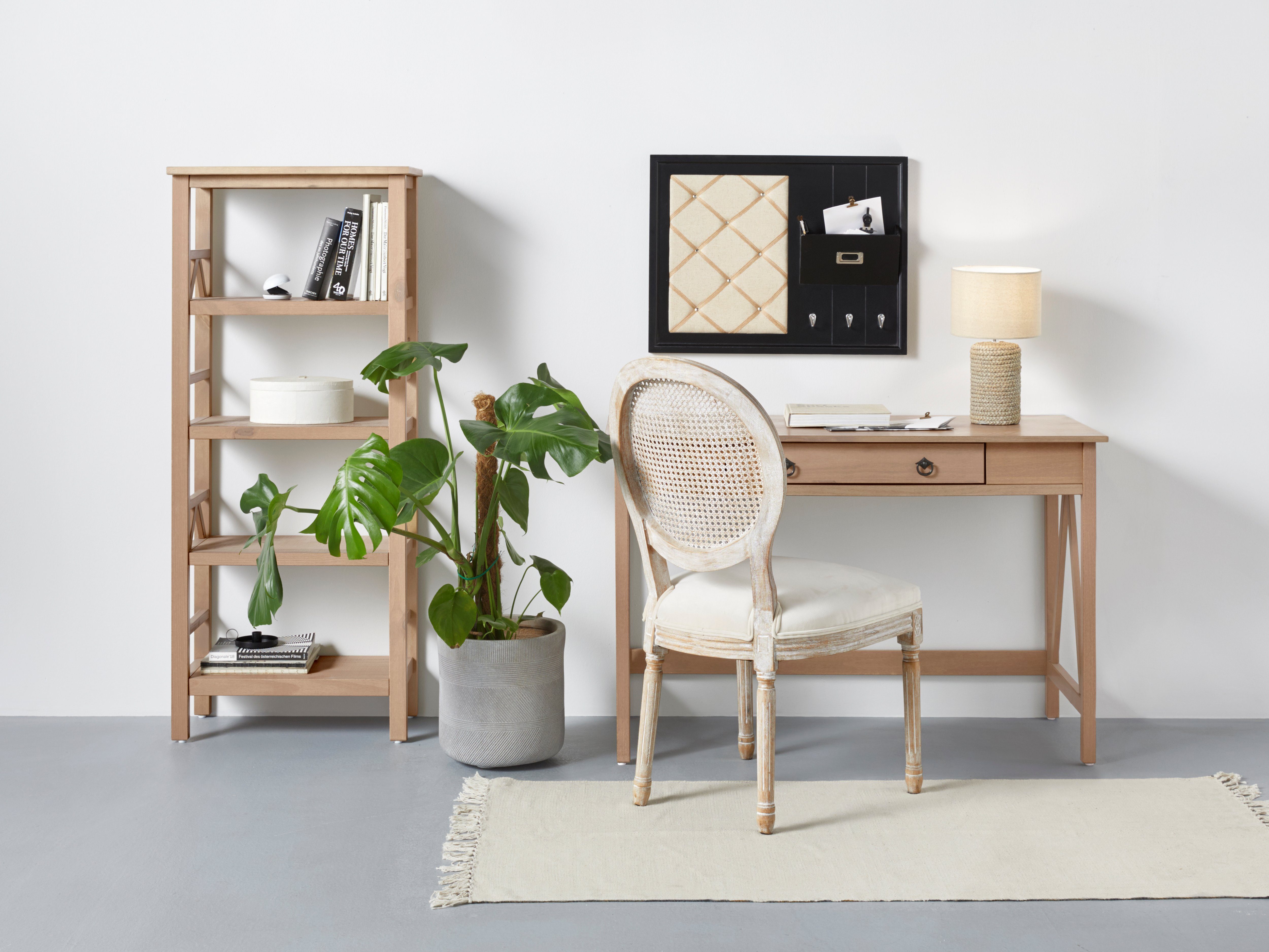 Timbers Bureau Fonville van grenenhout, breedte 116,5 cm, thuiskantoor, sidetable