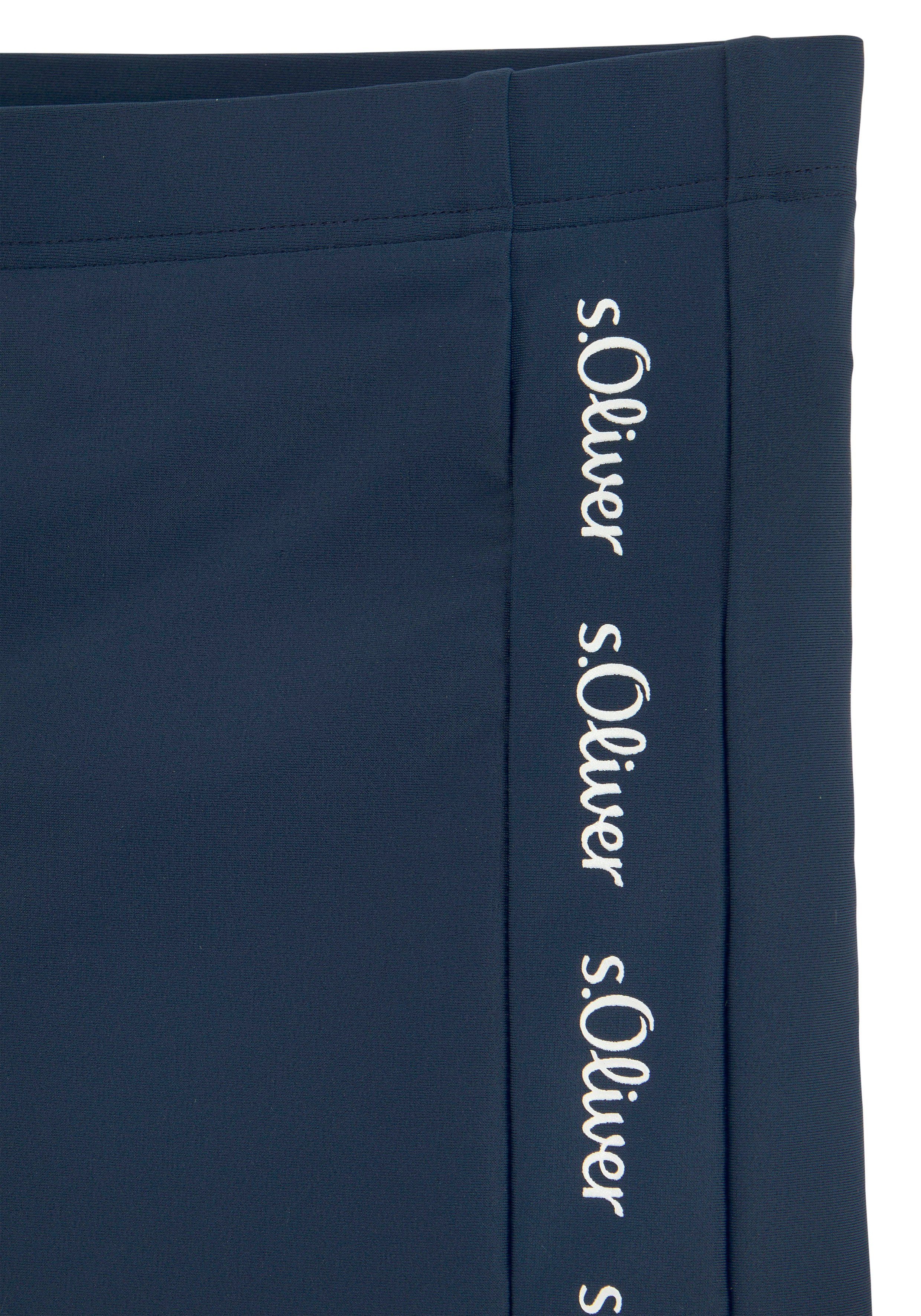 s.Oliver RED LABEL Beachwear Zwemboxer met merkopschriften