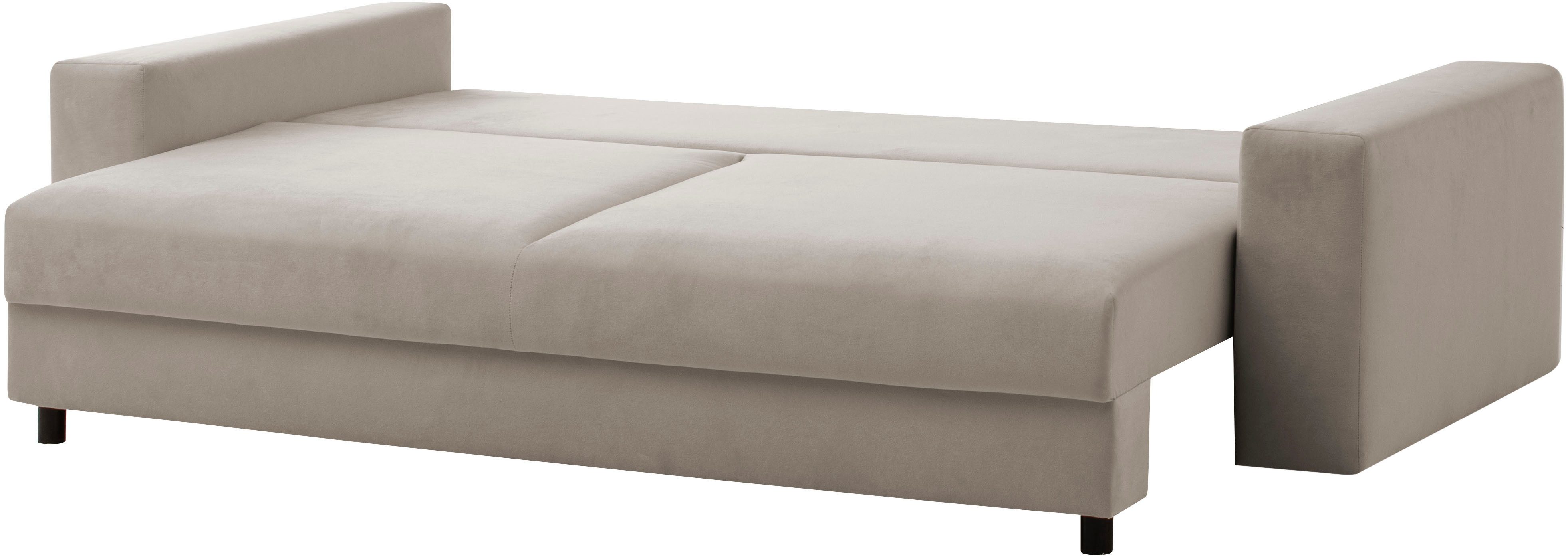 LeGer Home by Lena Gercke Slaapbank Imoga, kussen met slaapfunctie, 3-zits bank, bank met bedlade in moderne kleuren en stoffen, bedfunctie, ligoppervlak: 200x150 cm